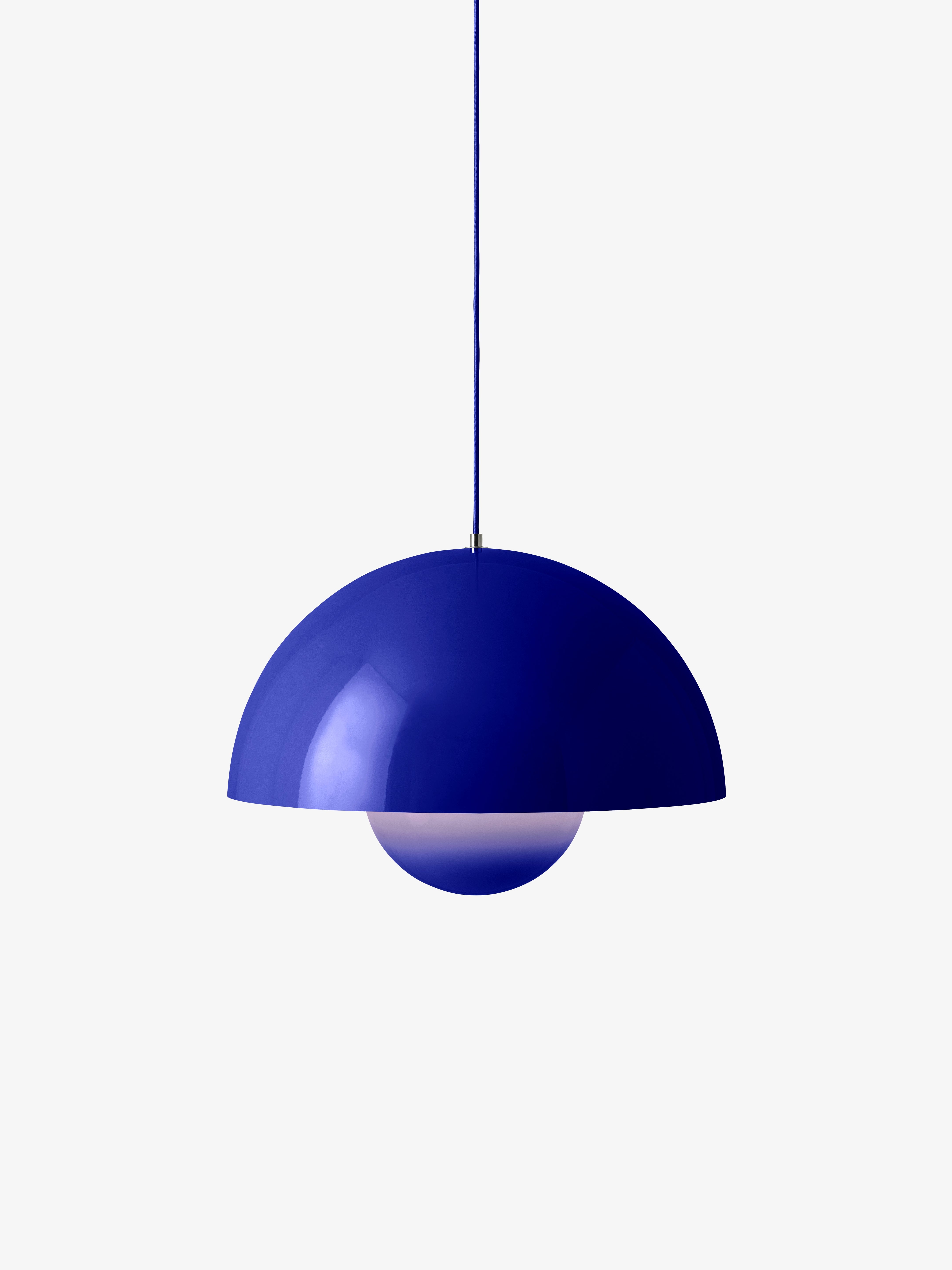 FLOWERPOT cobalt pendant lamp