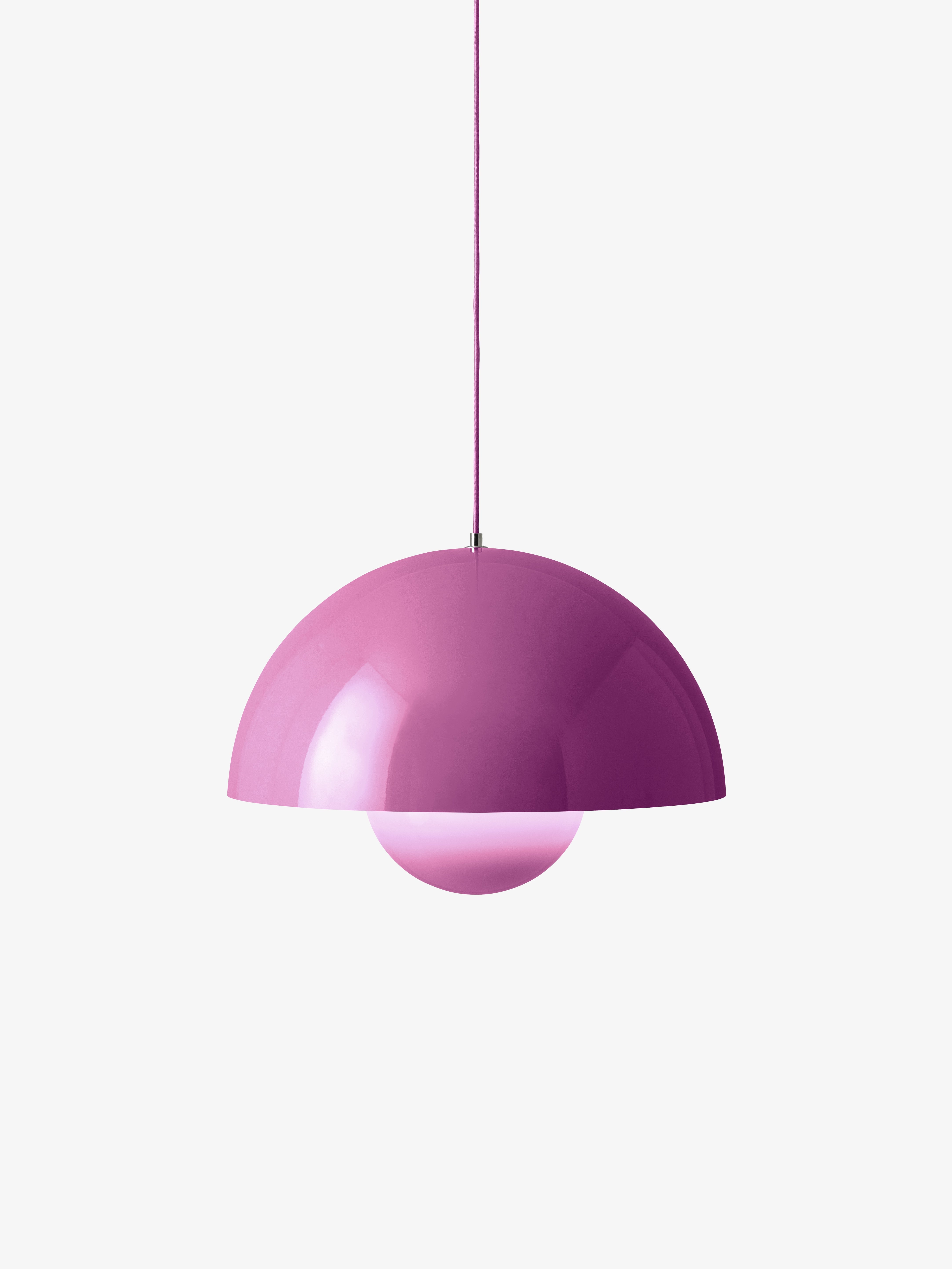 FLOWERPOT pendant lamp in fuchsia