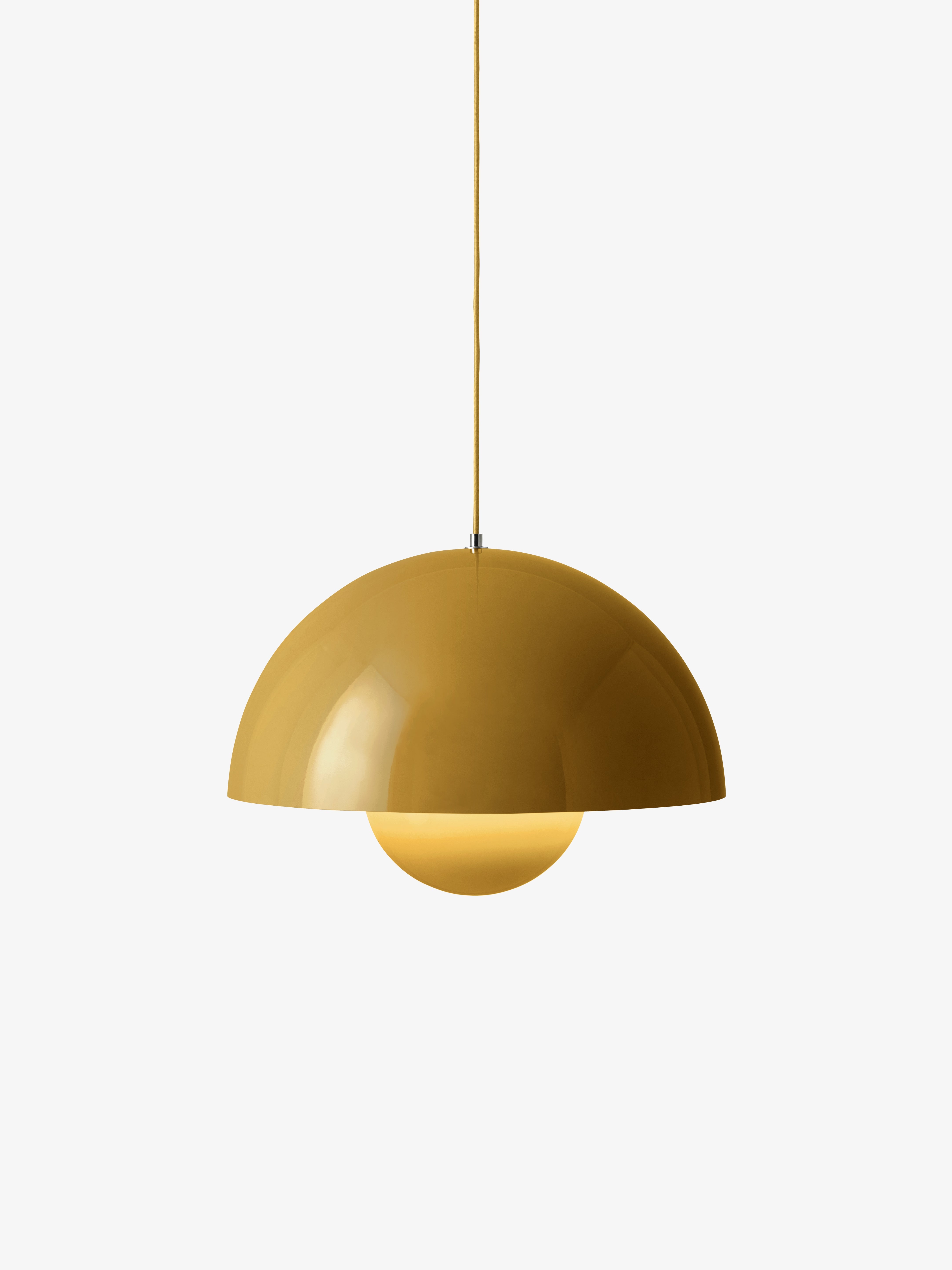 FLOWERPOT pendant lamp in mustard