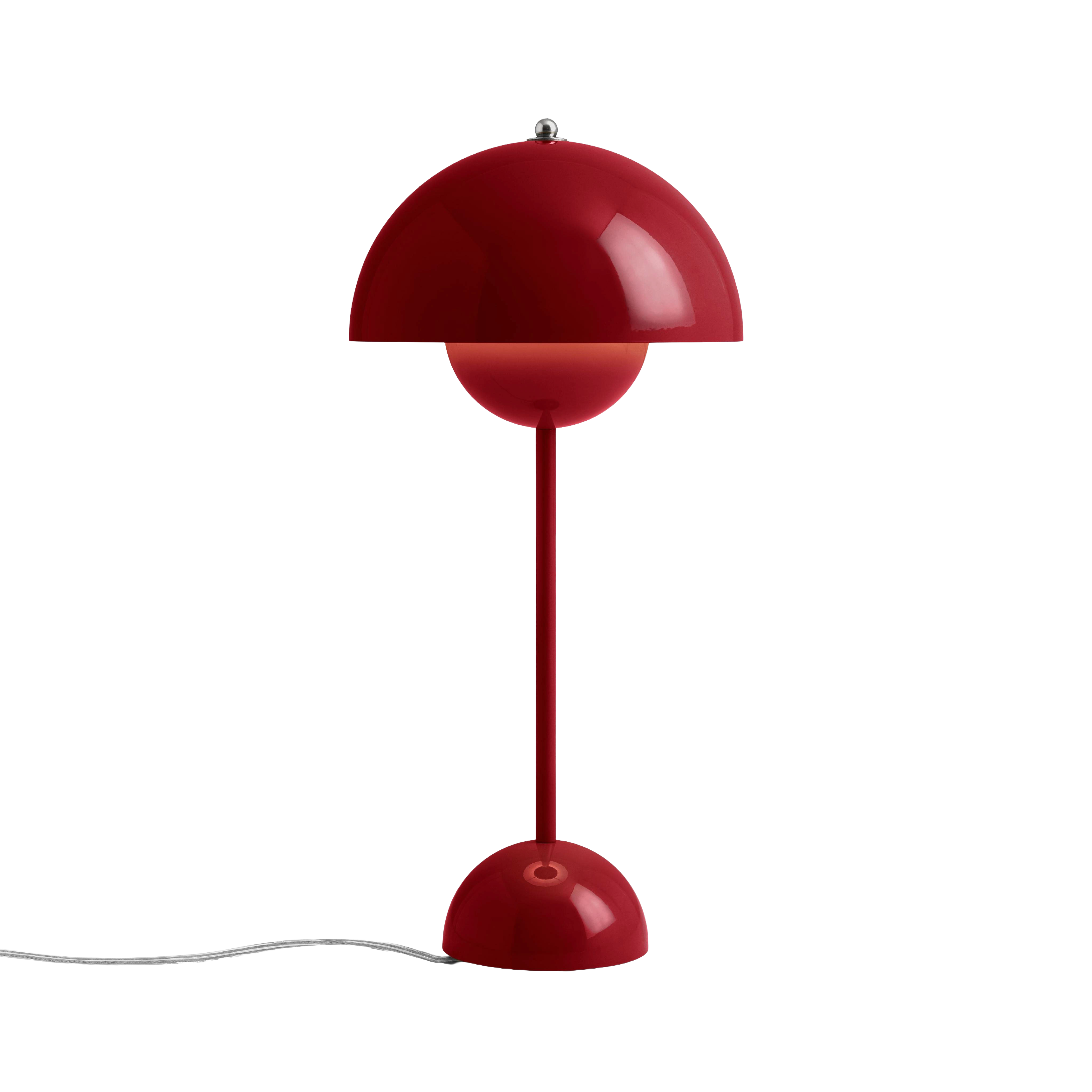 FLOWERPOT VP3 Table Lamp in Wine Red