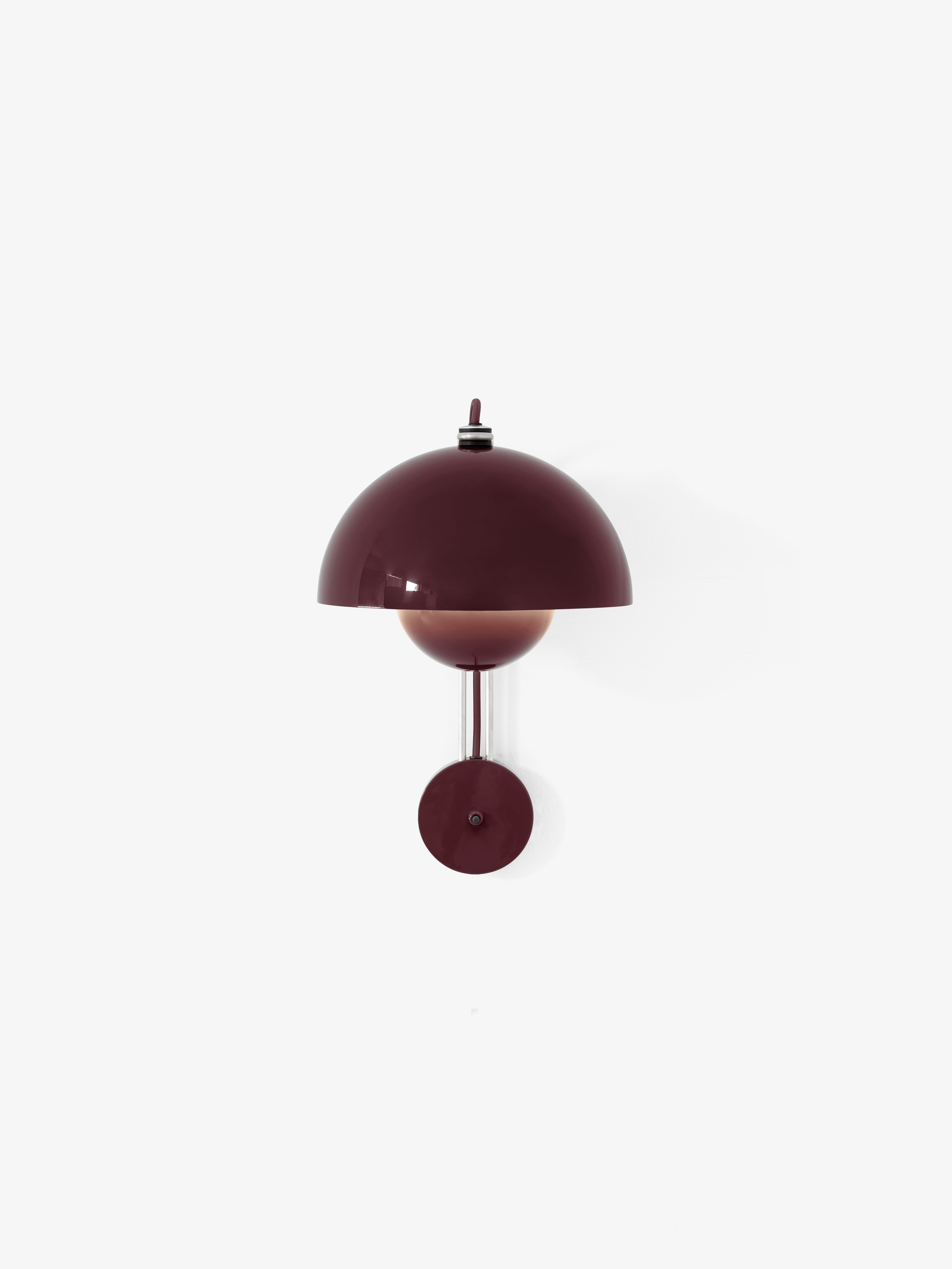 FLOWERPOT VP8 Wall Lamp in Dark Plum