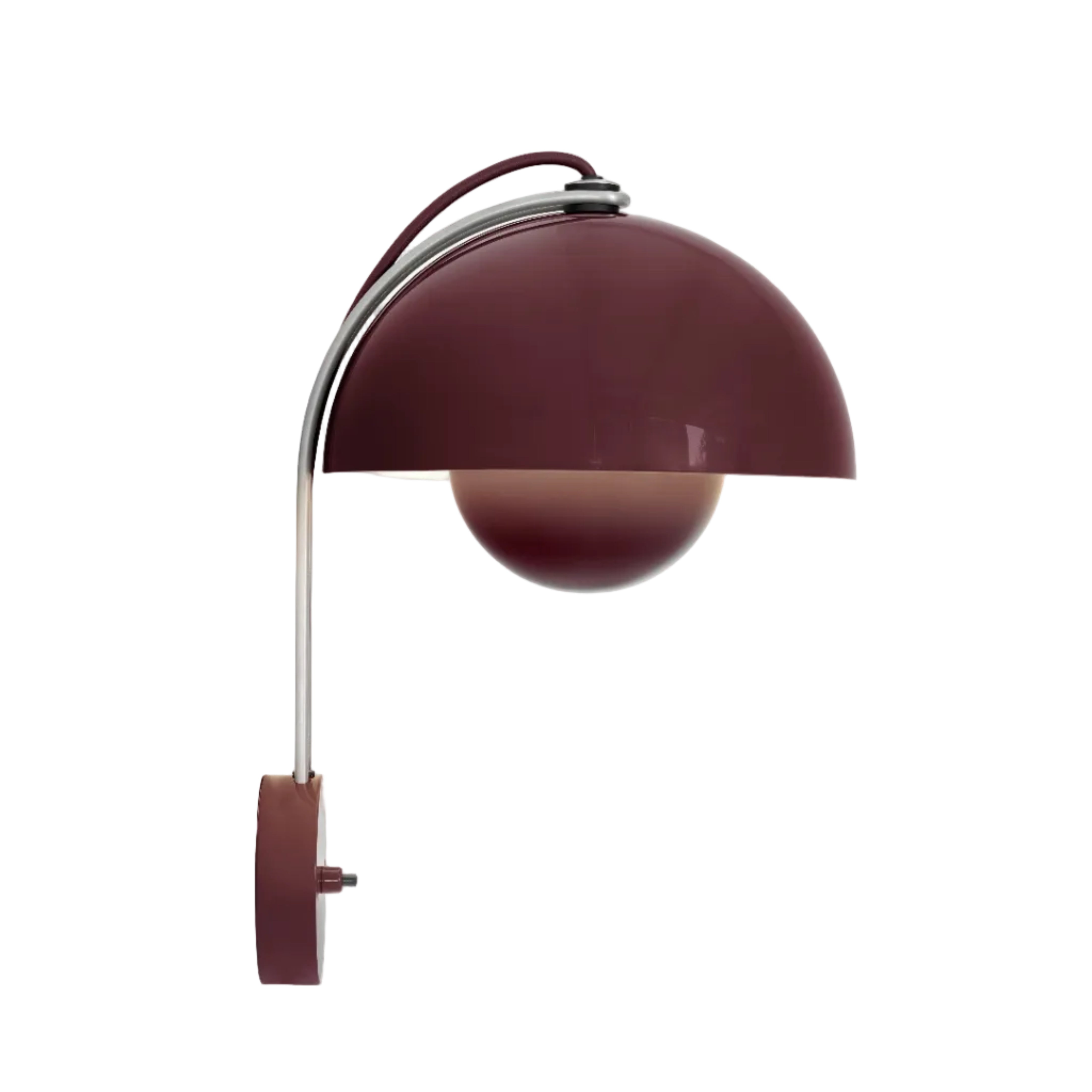 FLOWERPOT VP8 Wall Lamp in Dark Plum