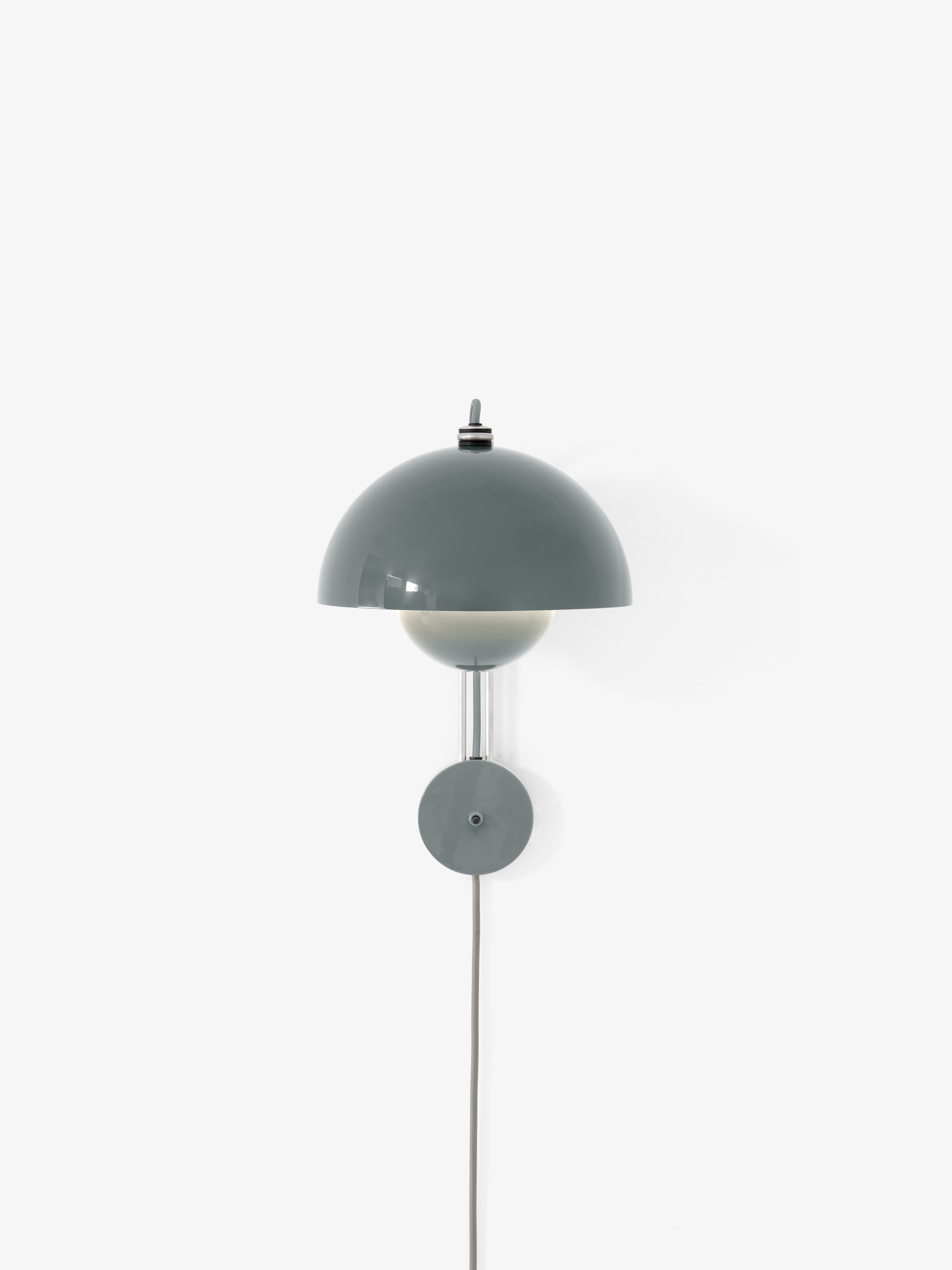 FLOWERPOT VP8 Wall Lamp in Gray-Blue