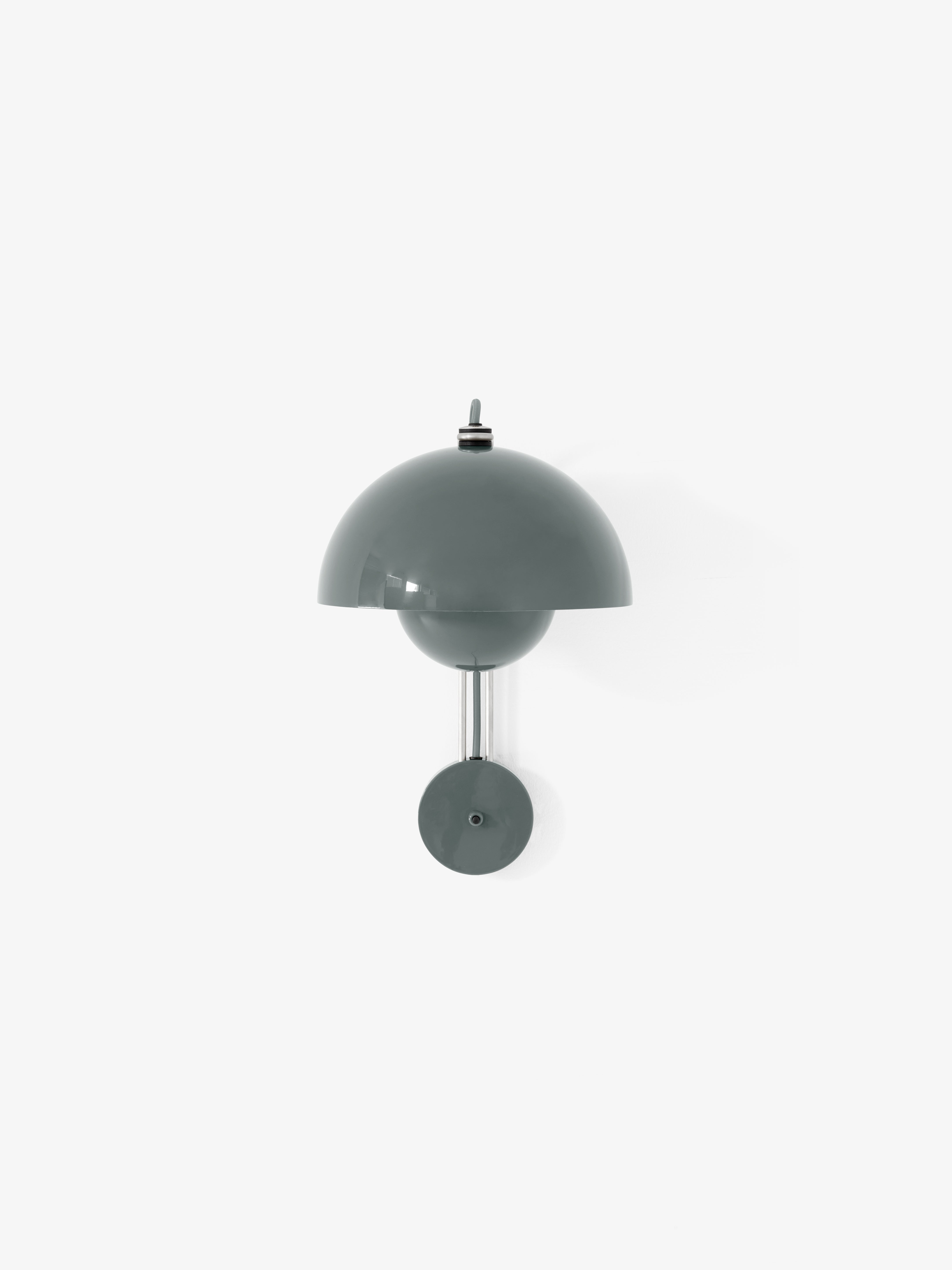 FLOWERPOT VP8 Wall Lamp in Gray-Blue