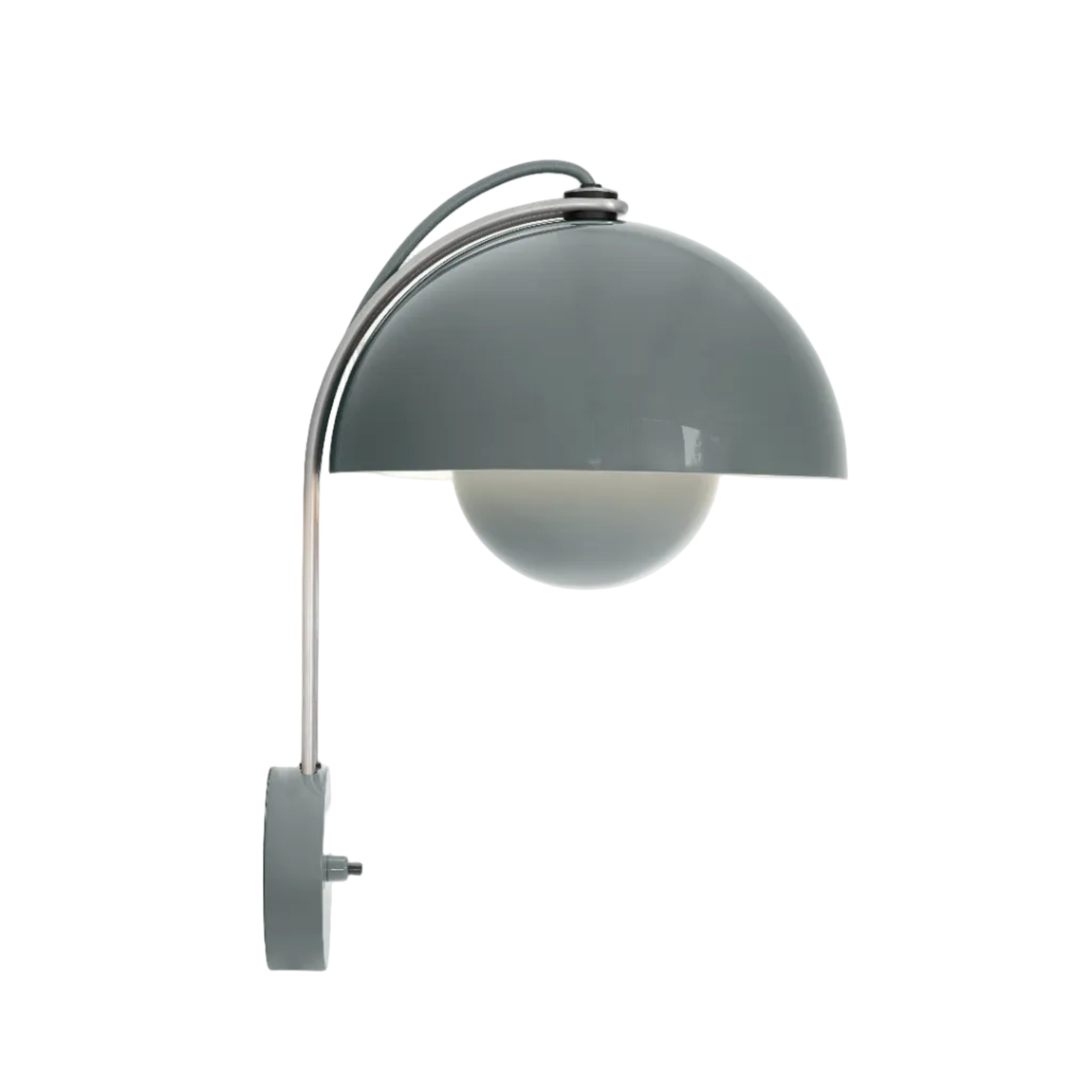 FLOWERPOT VP8 Wall Lamp in Gray-Blue