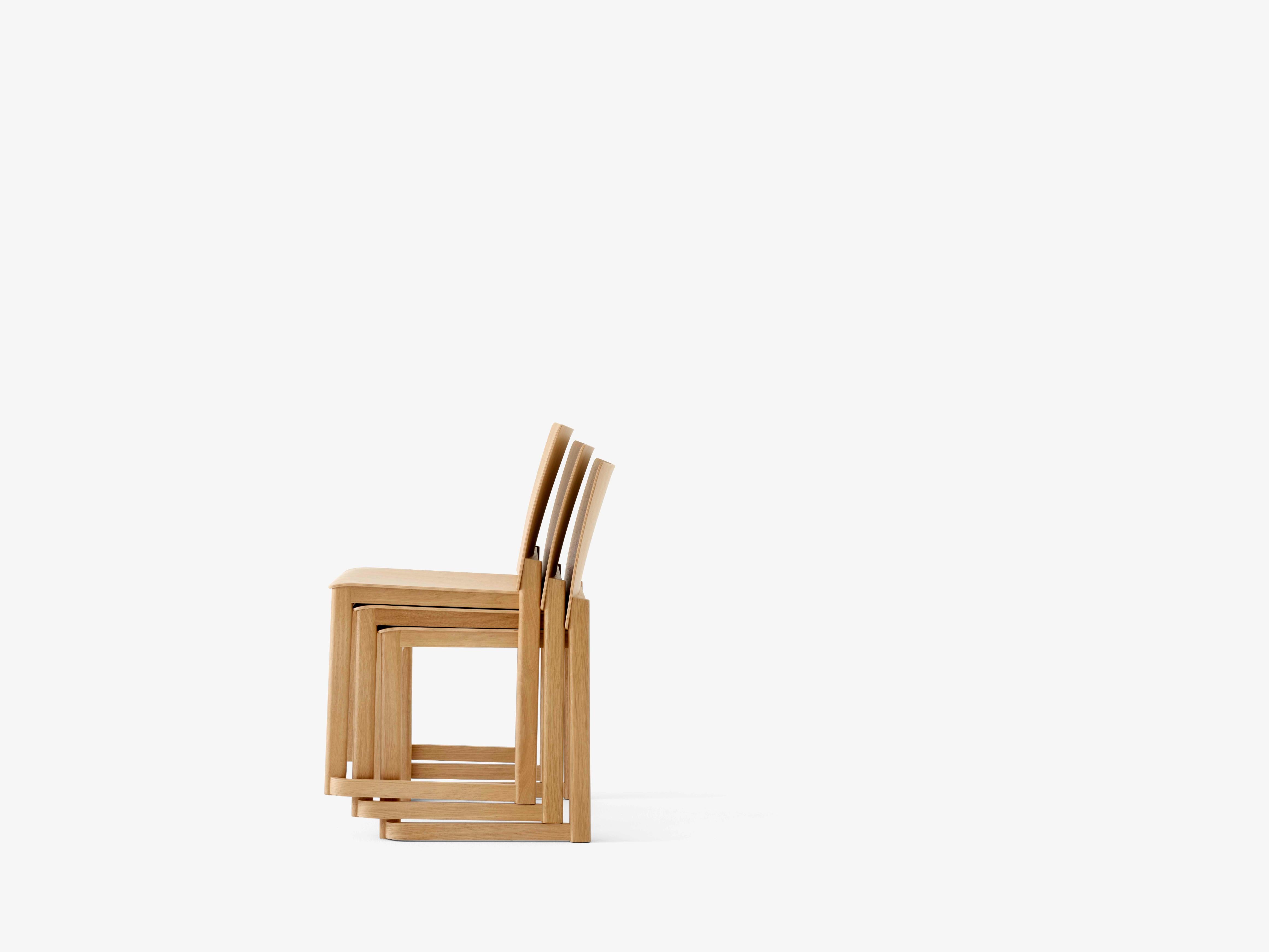 ALLWOOD AV35 chair in lacquered oak