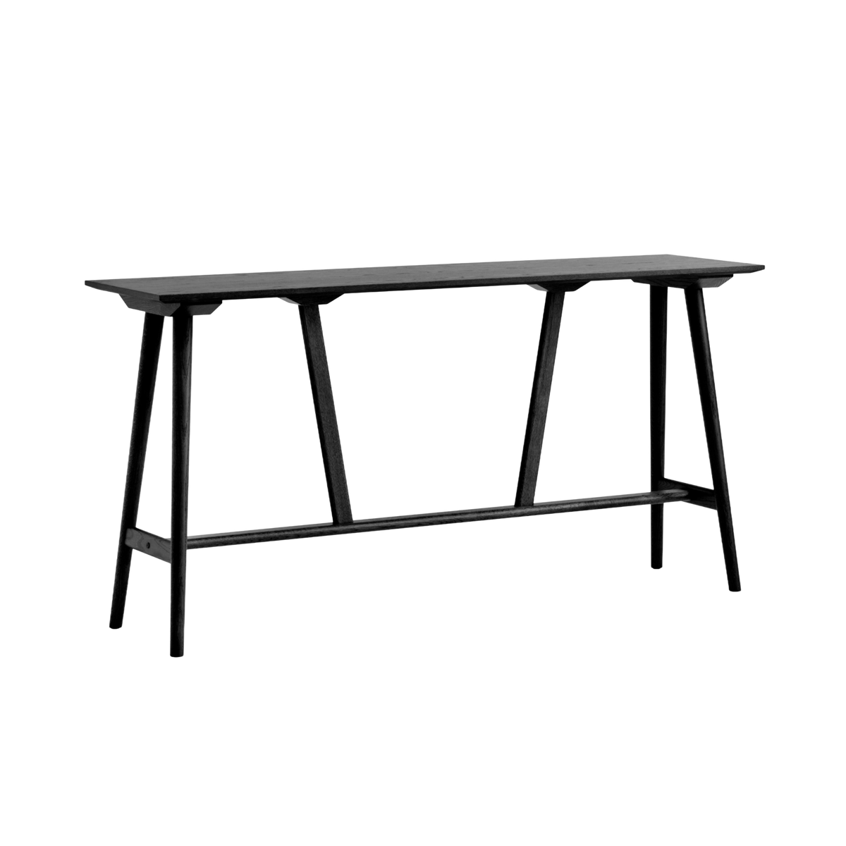 IN BETWEEN bar table in black lacquered oak