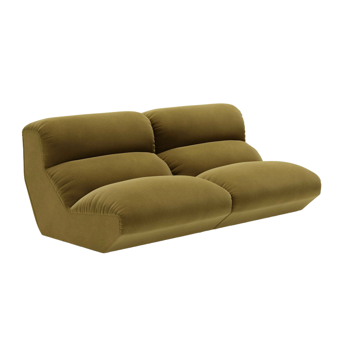 HI LO 3-Seater Modular Sofa Olive