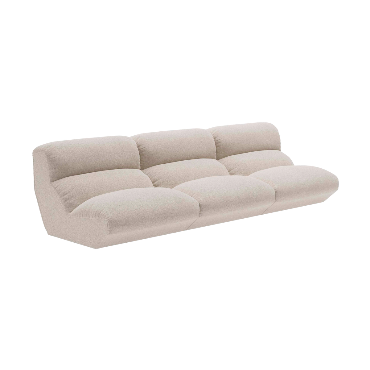 Beige 4-seater modular sofa HI LO