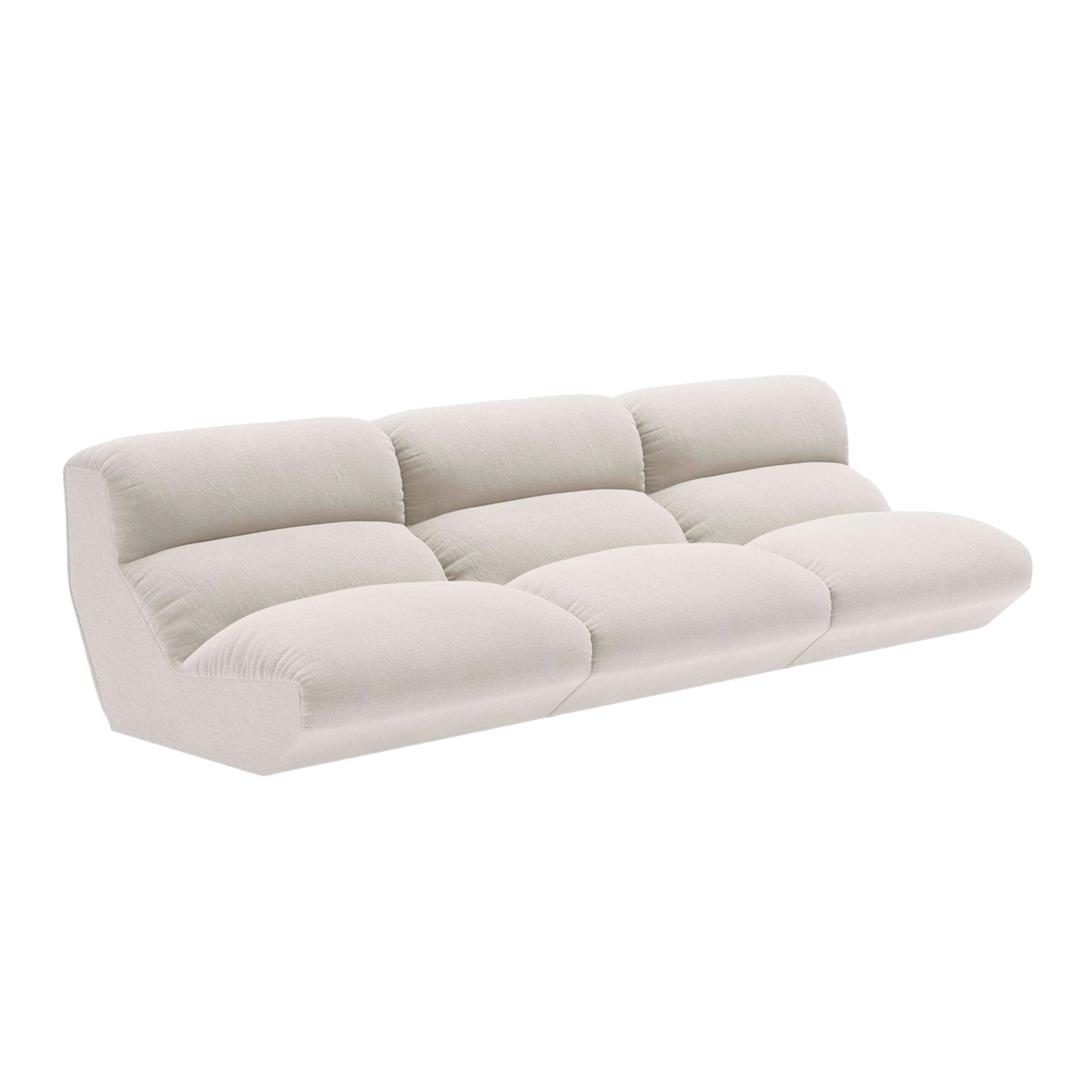 Cream 4-seater modular sofa HI LO