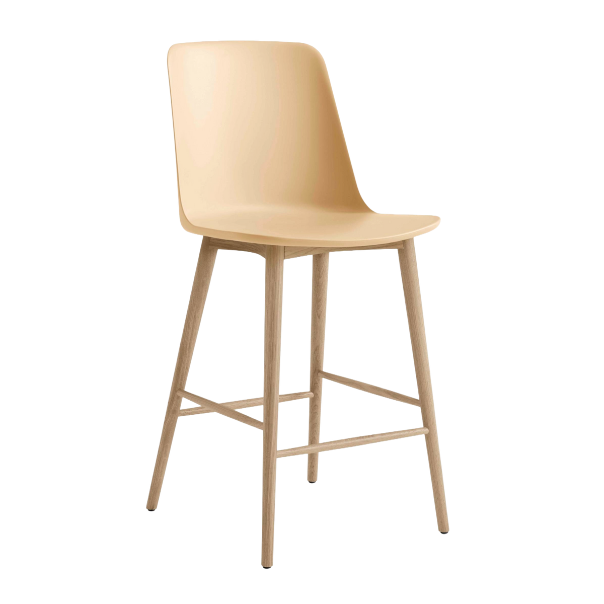 Bar Stool RELY sand with oak base