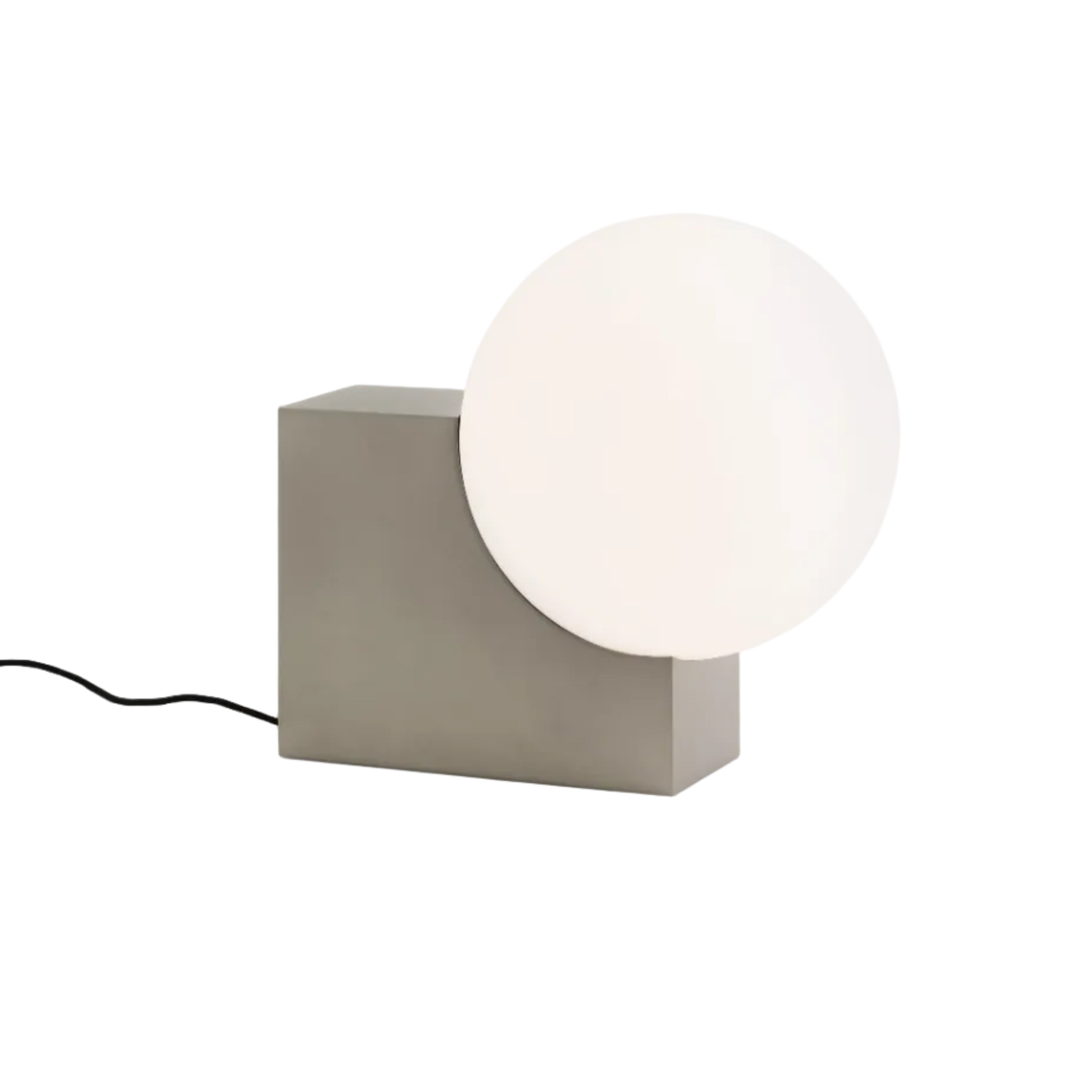 JOURNEY SH4 Floor Lamp with a Glass Shade and Brushed Steel Base
