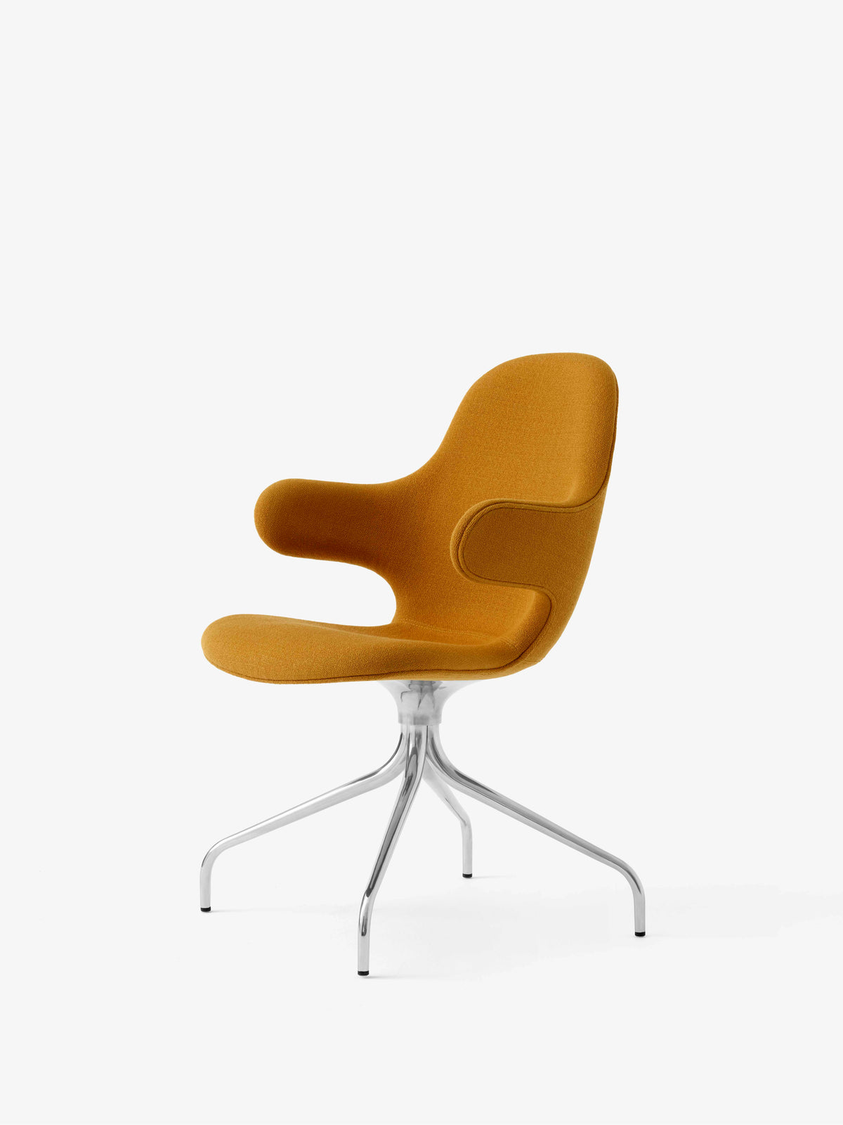 CATCH JH2 upholstered swivel chair with an aluminum base