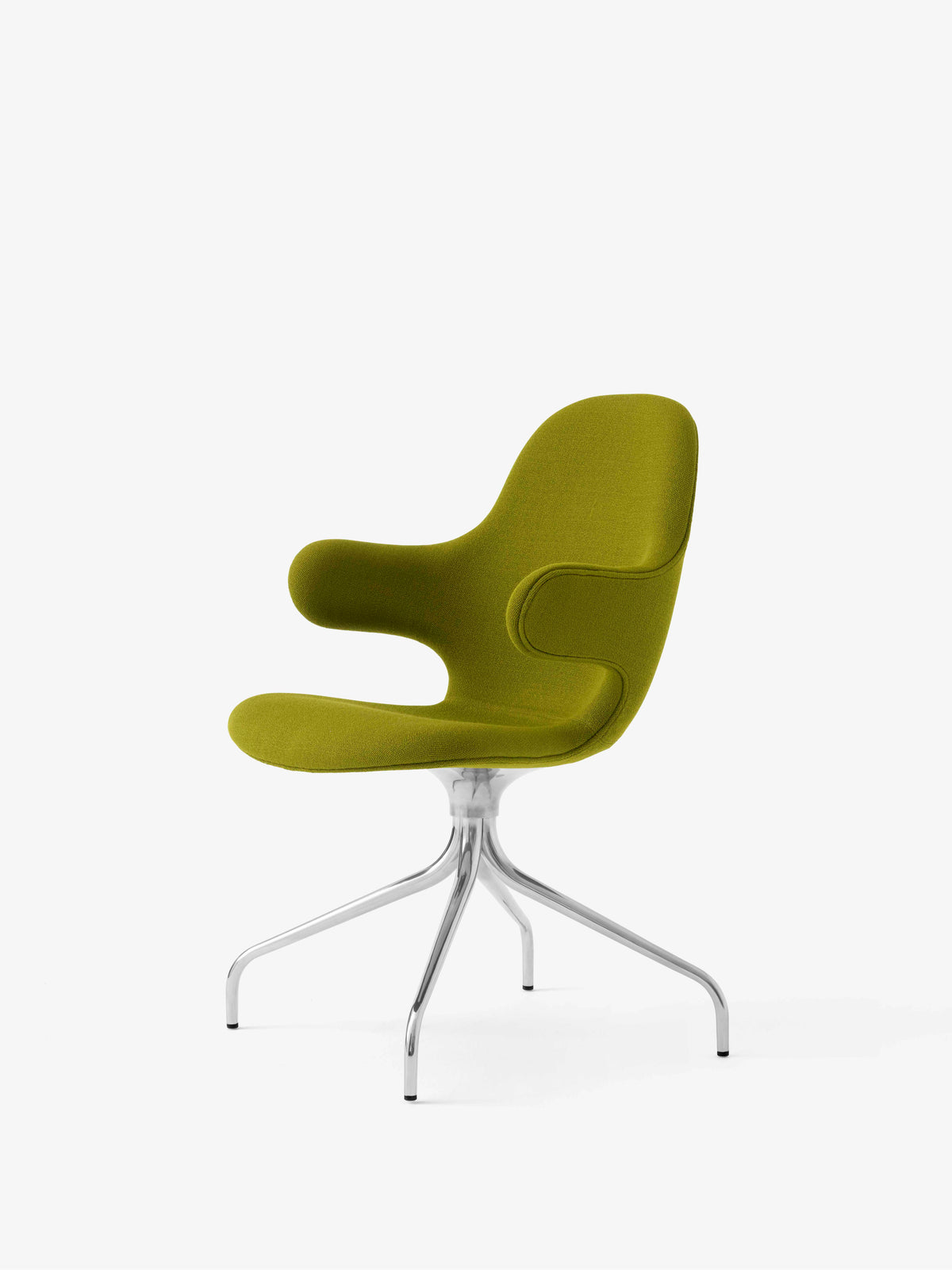 CATCH JH2 upholstered swivel chair with an aluminum base