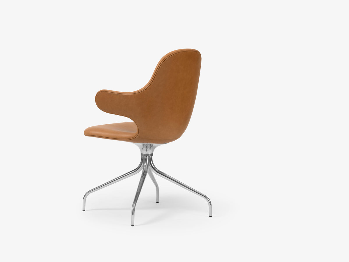 CATCH JH2 upholstered swivel chair with an aluminum base