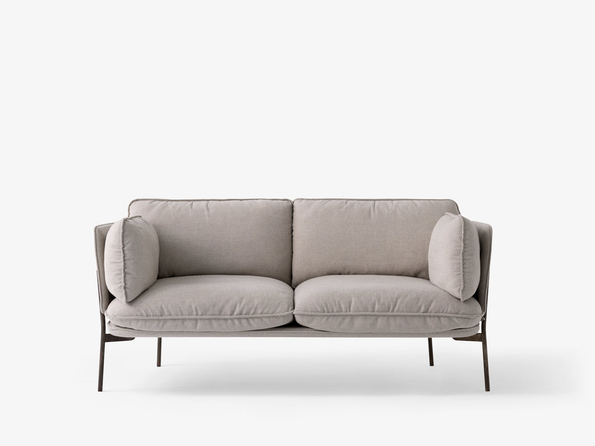 CLOUD LN2 2-Seater Sofa upholstered with a black base