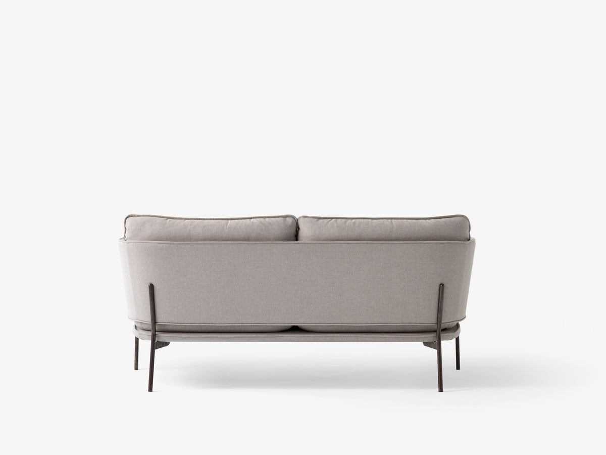 CLOUD LN2 2-Seater Sofa upholstered with a black base
