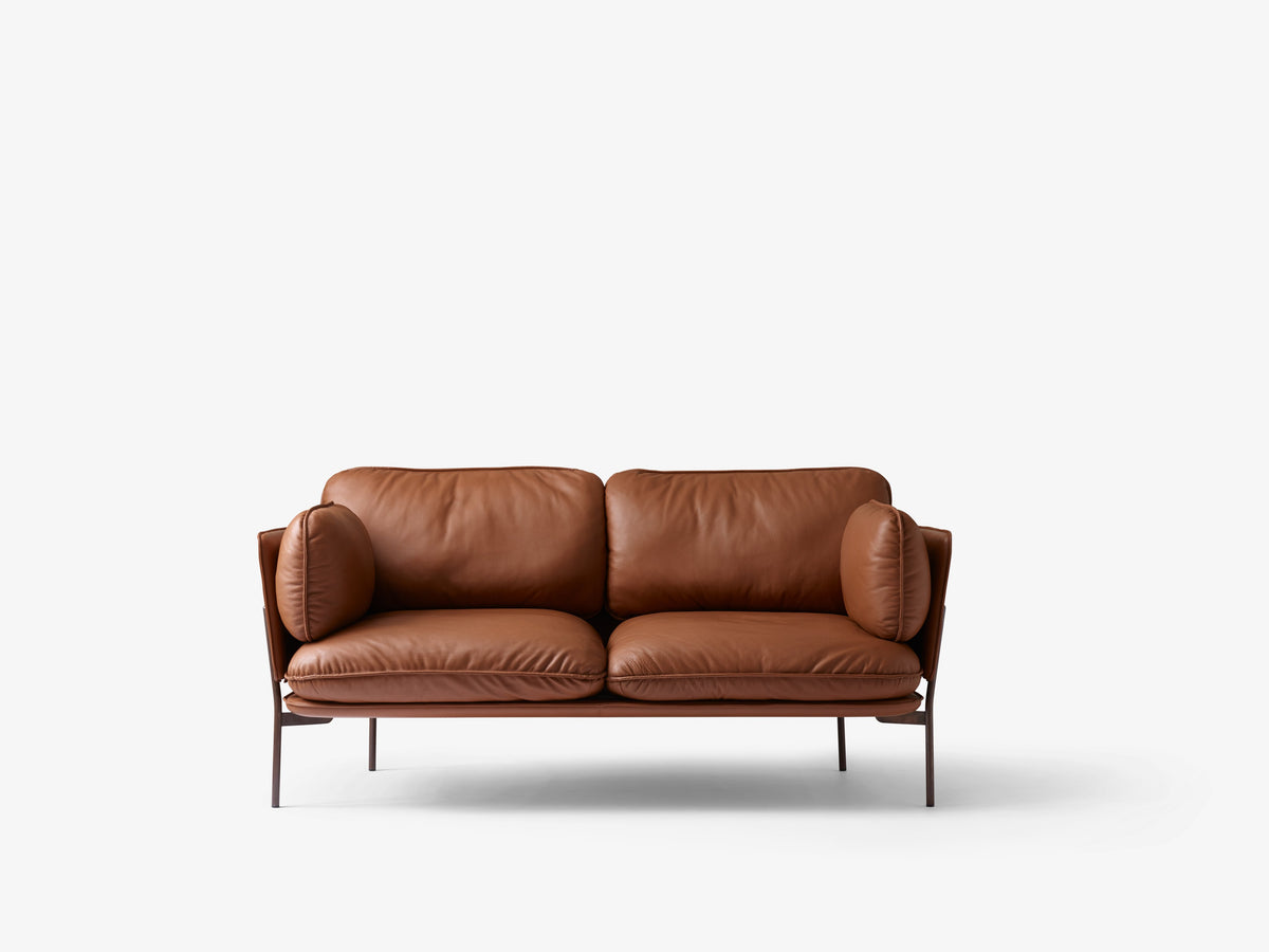 CLOUD LN2 2-Seater Sofa upholstered with a black base