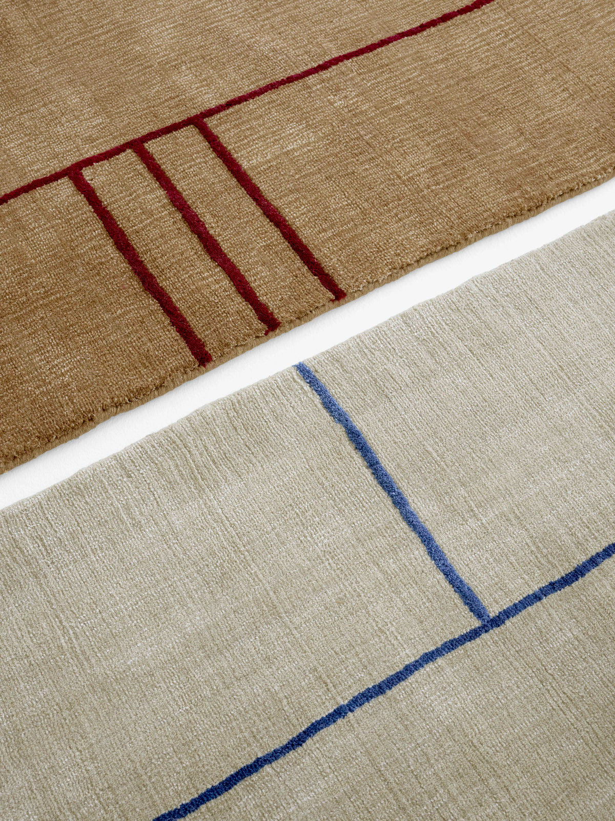 CRUISE brown rug with burgundy