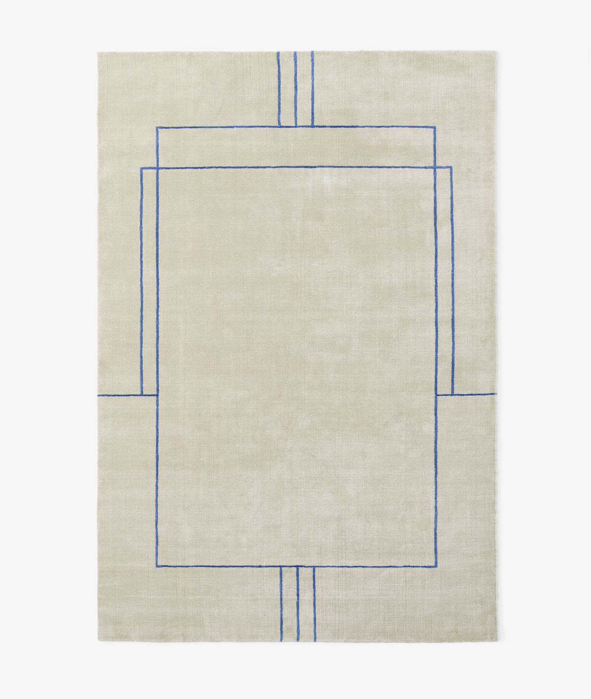 CRUISE sand rug with blue