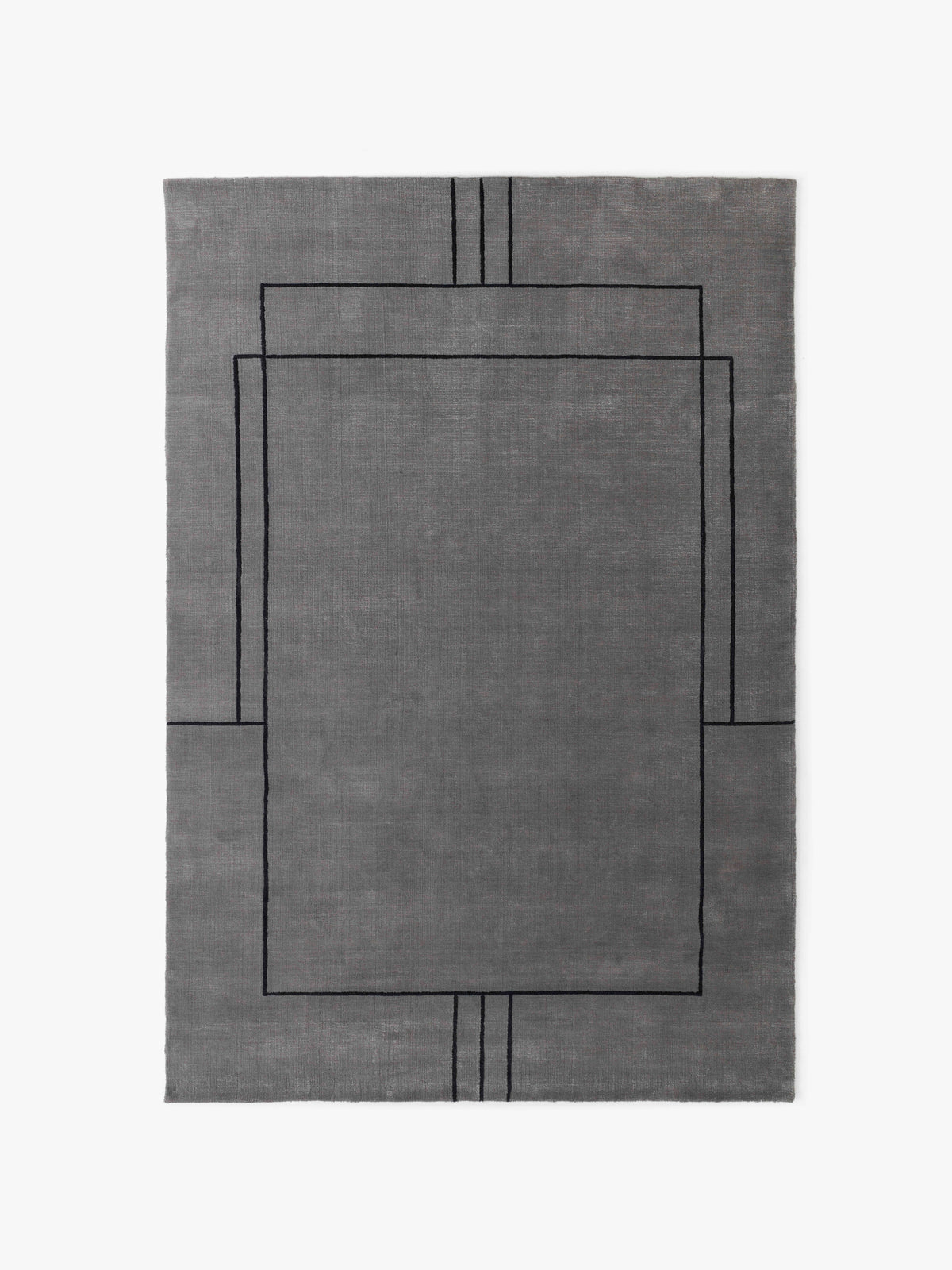 CRUISE graphite rug with black