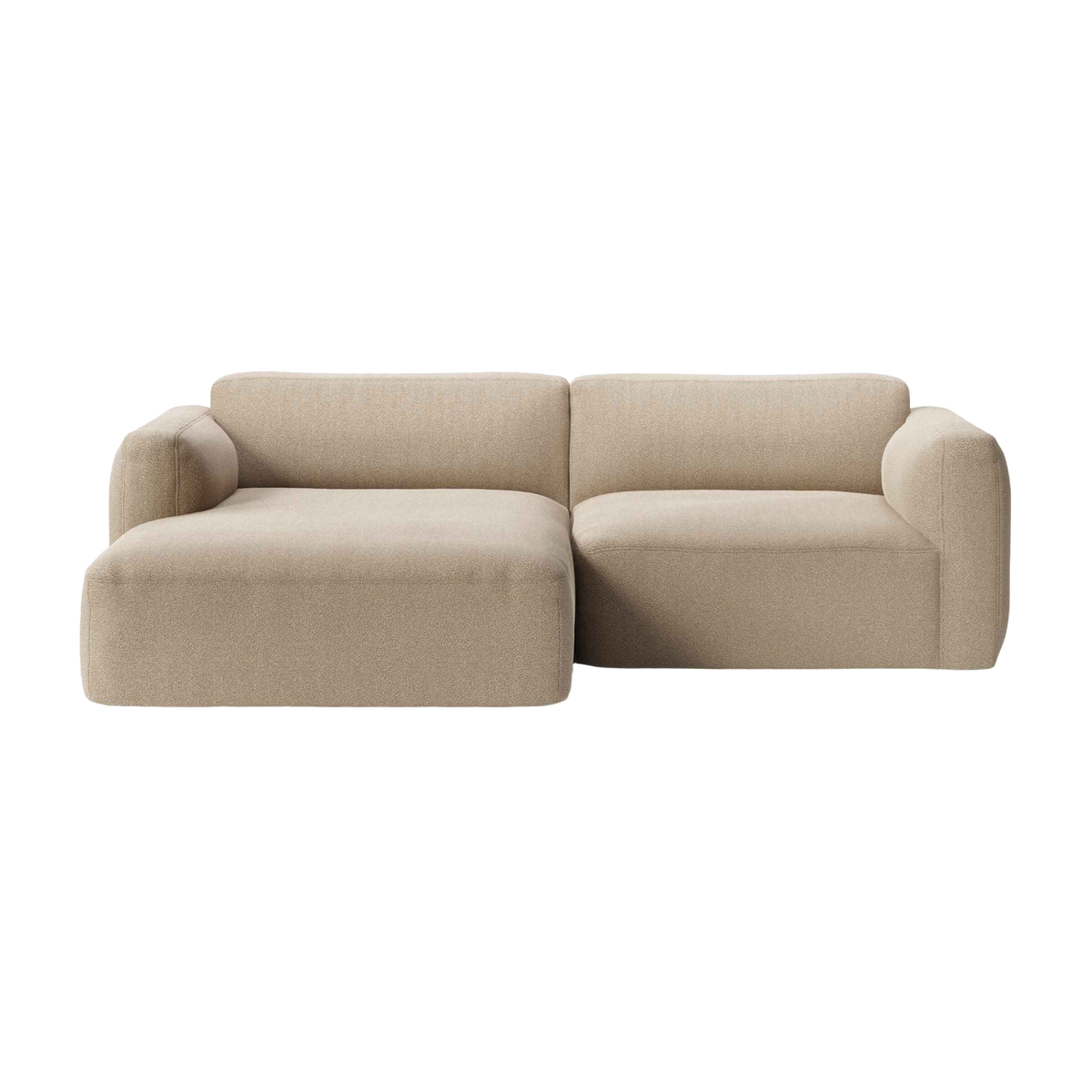Left-Hand Modular Corner Sofa 3-Seater DEVELIUS MELLOW Upholstered