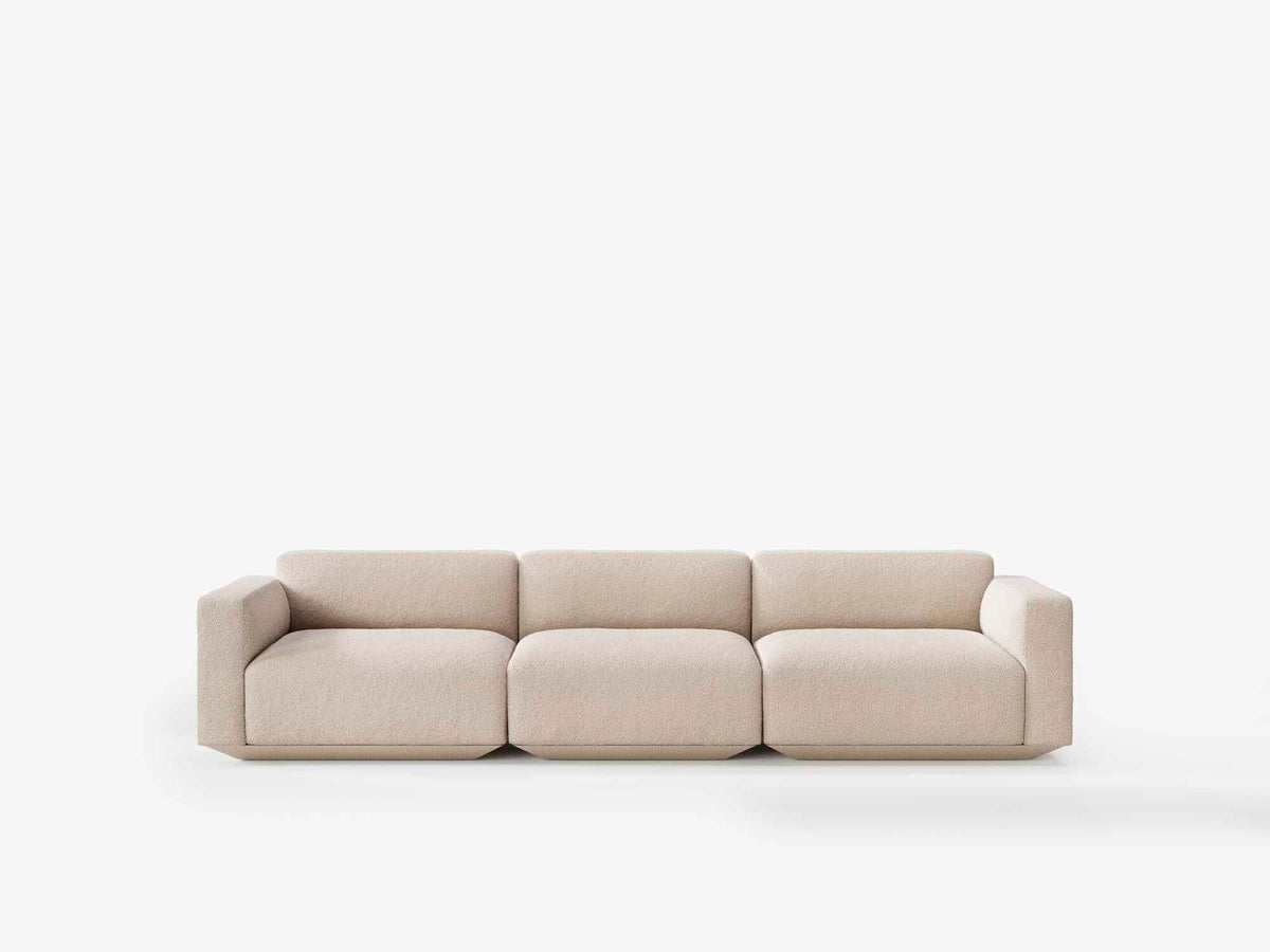 Upholstered 4-seater modular sofa DEVELIUS