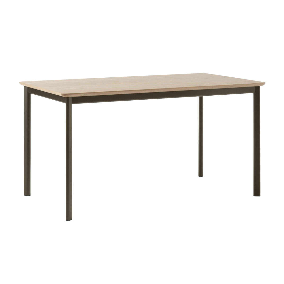 DRIP Oak Table with Brown Base