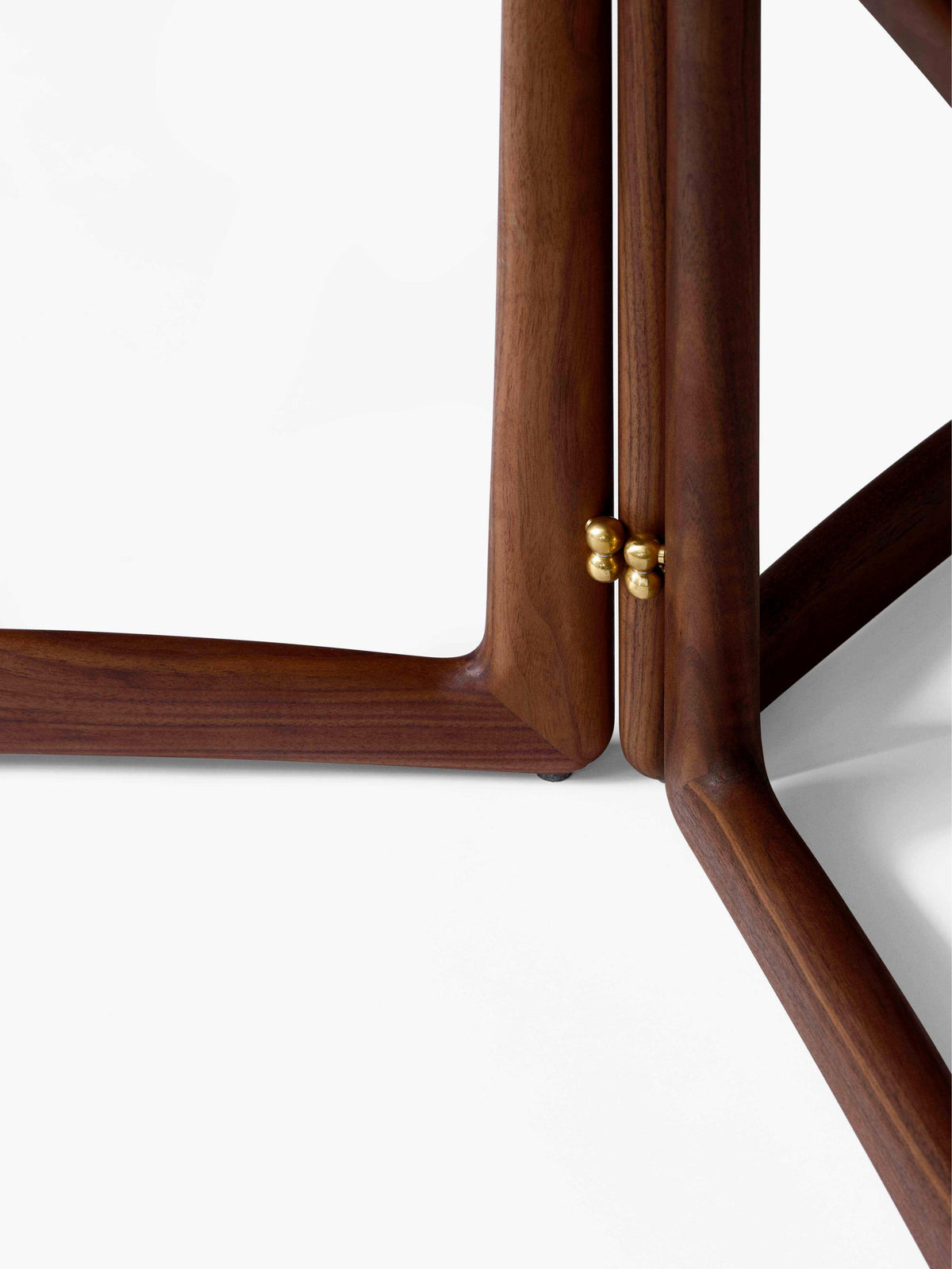 Round Folding Table DROP LEAF HM6 oiled walnut wood