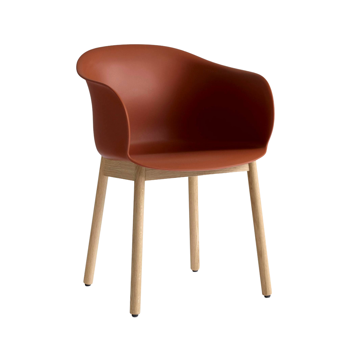 ELEFY JH30 Chair in Rust with Oak Base