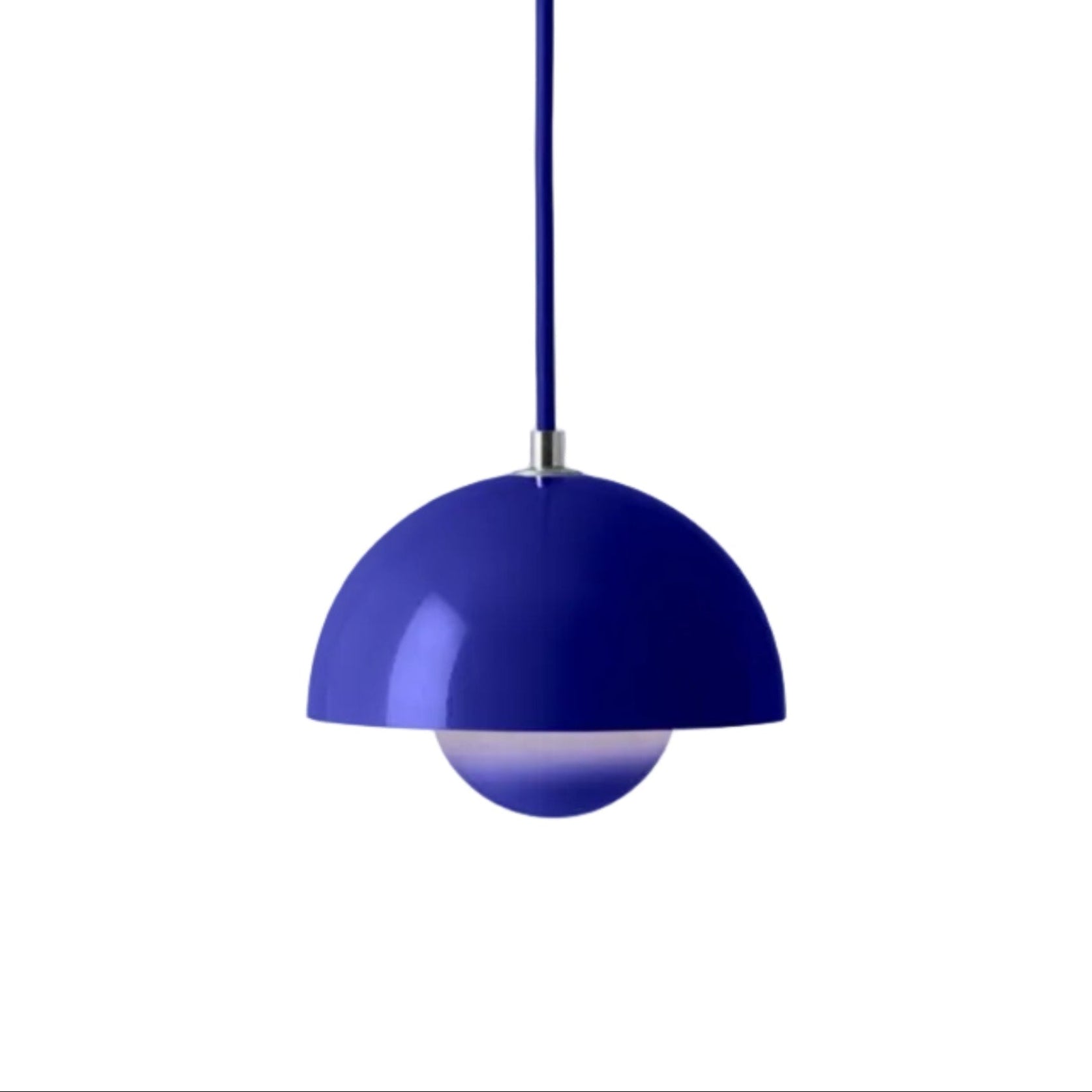 FLOWERPOT cobalt pendant lamp