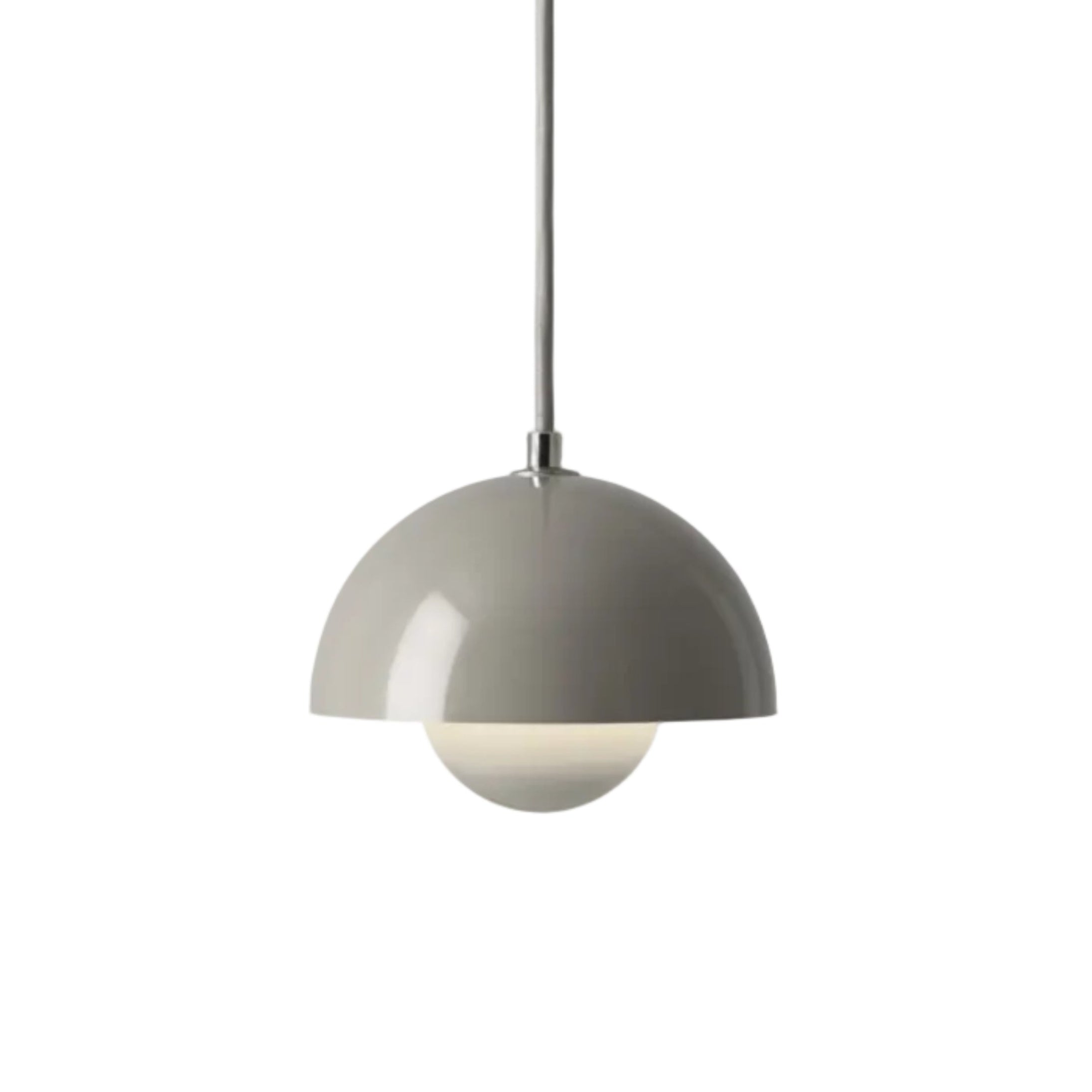 FLOWERPOT pendant lamp in gray-beige