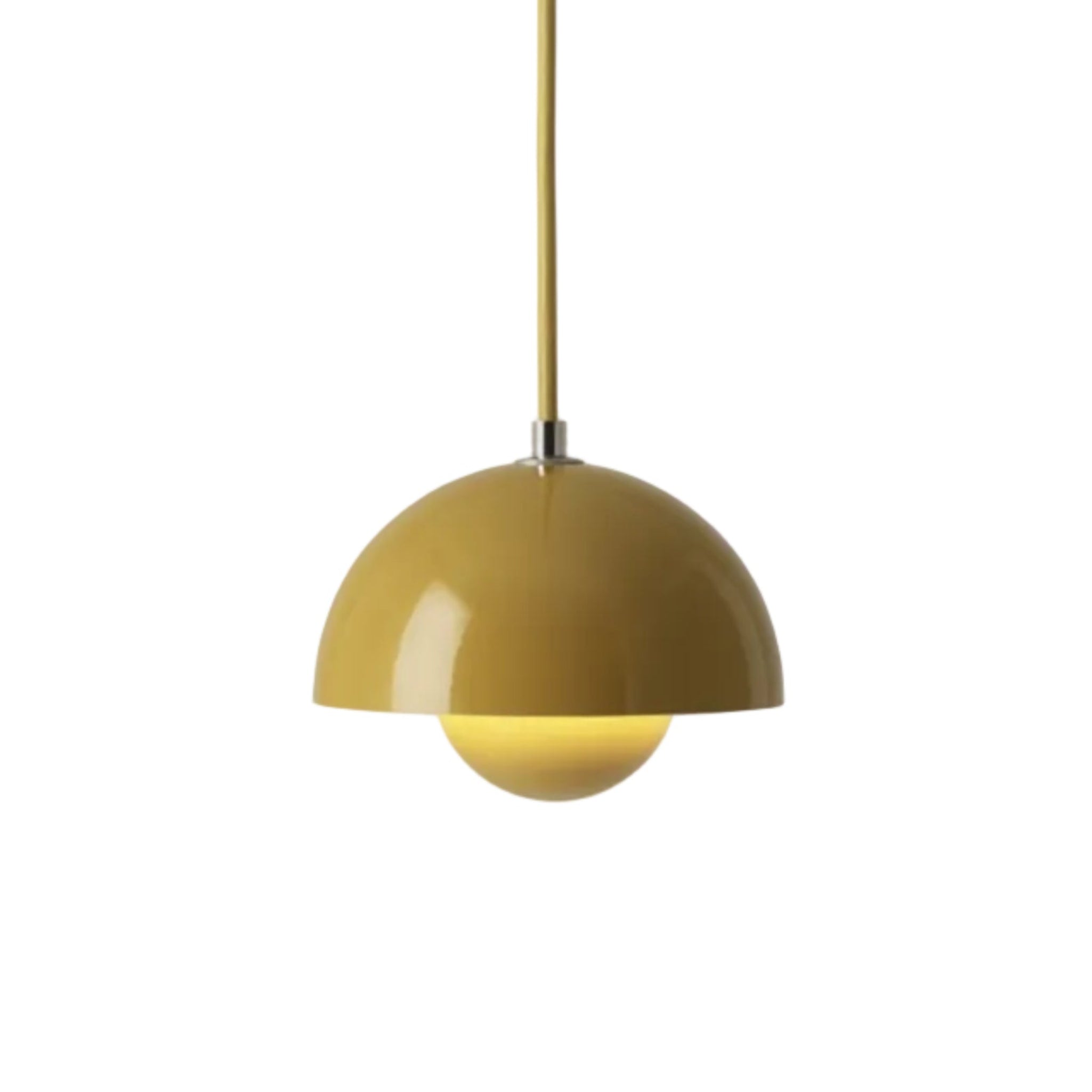 FLOWERPOT pendant lamp in mustard
