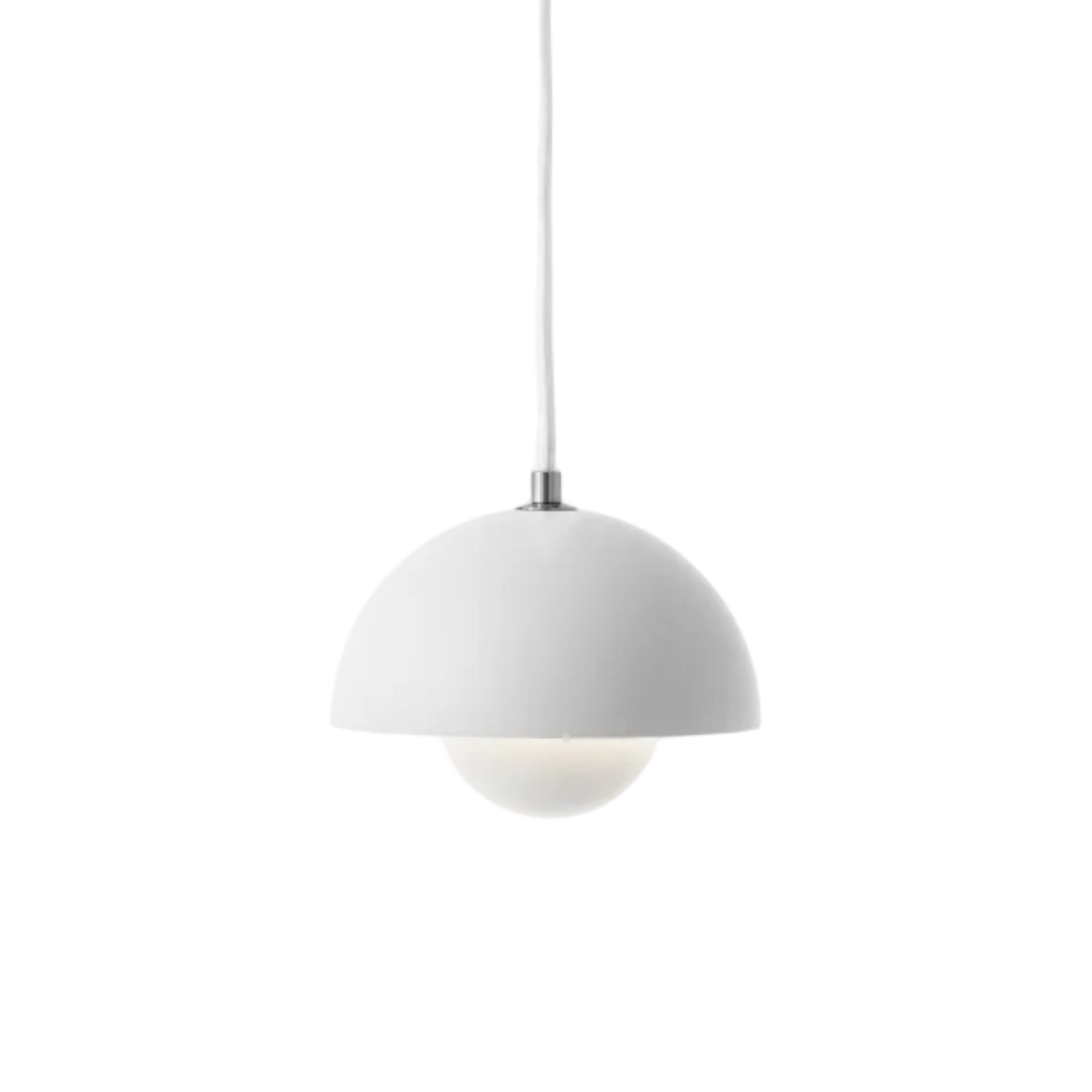 FLOWERPOT pendant lamp in matte white