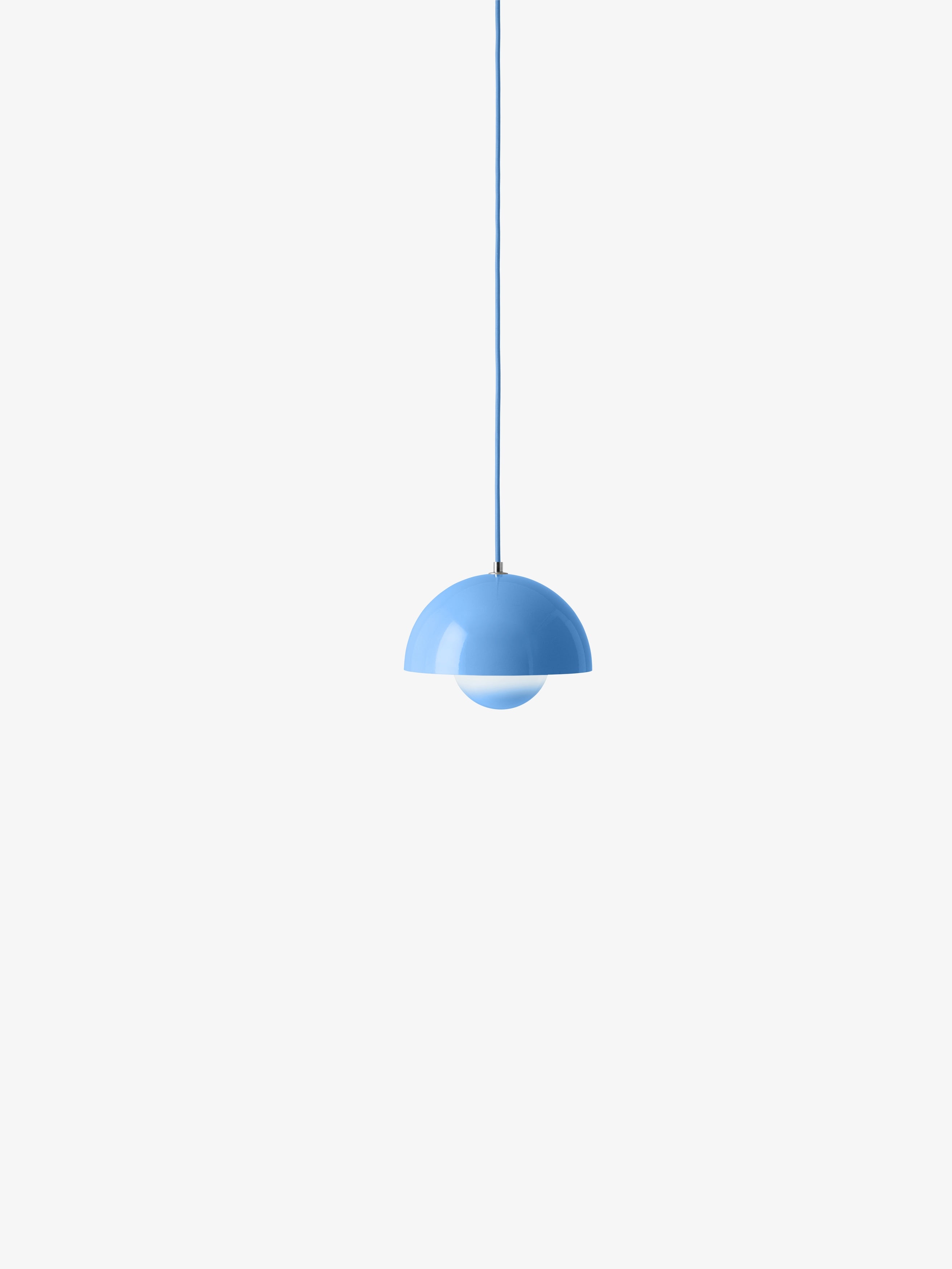 FLOWERPOT pendant lamp in blue