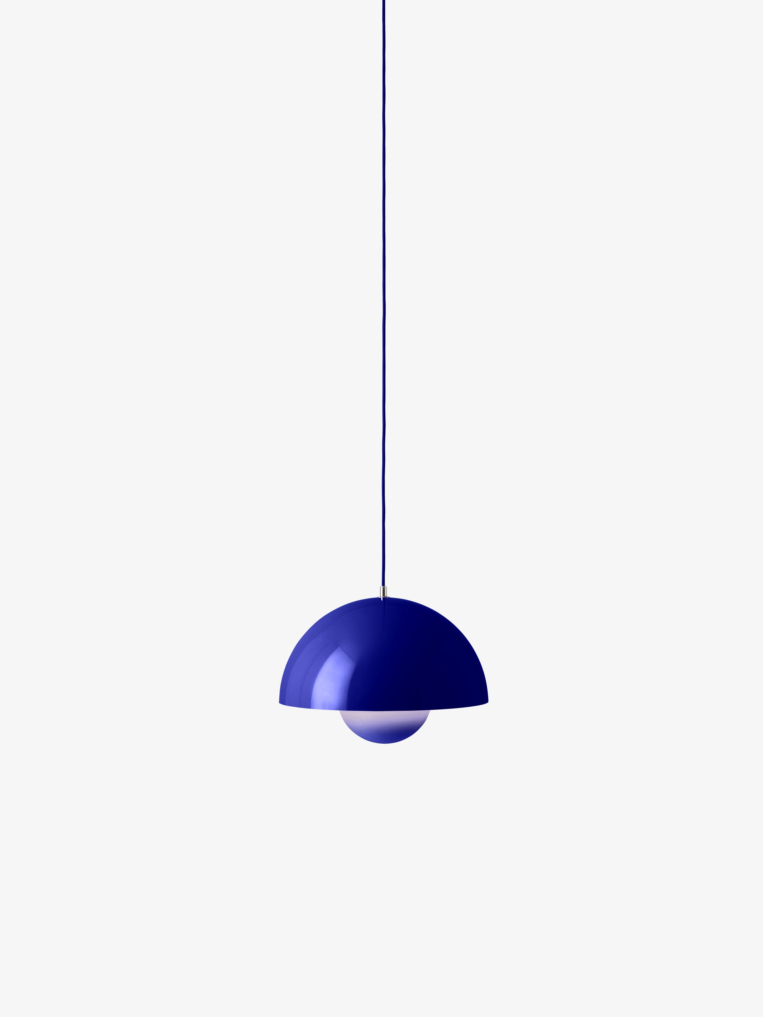 FLOWERPOT cobalt pendant lamp