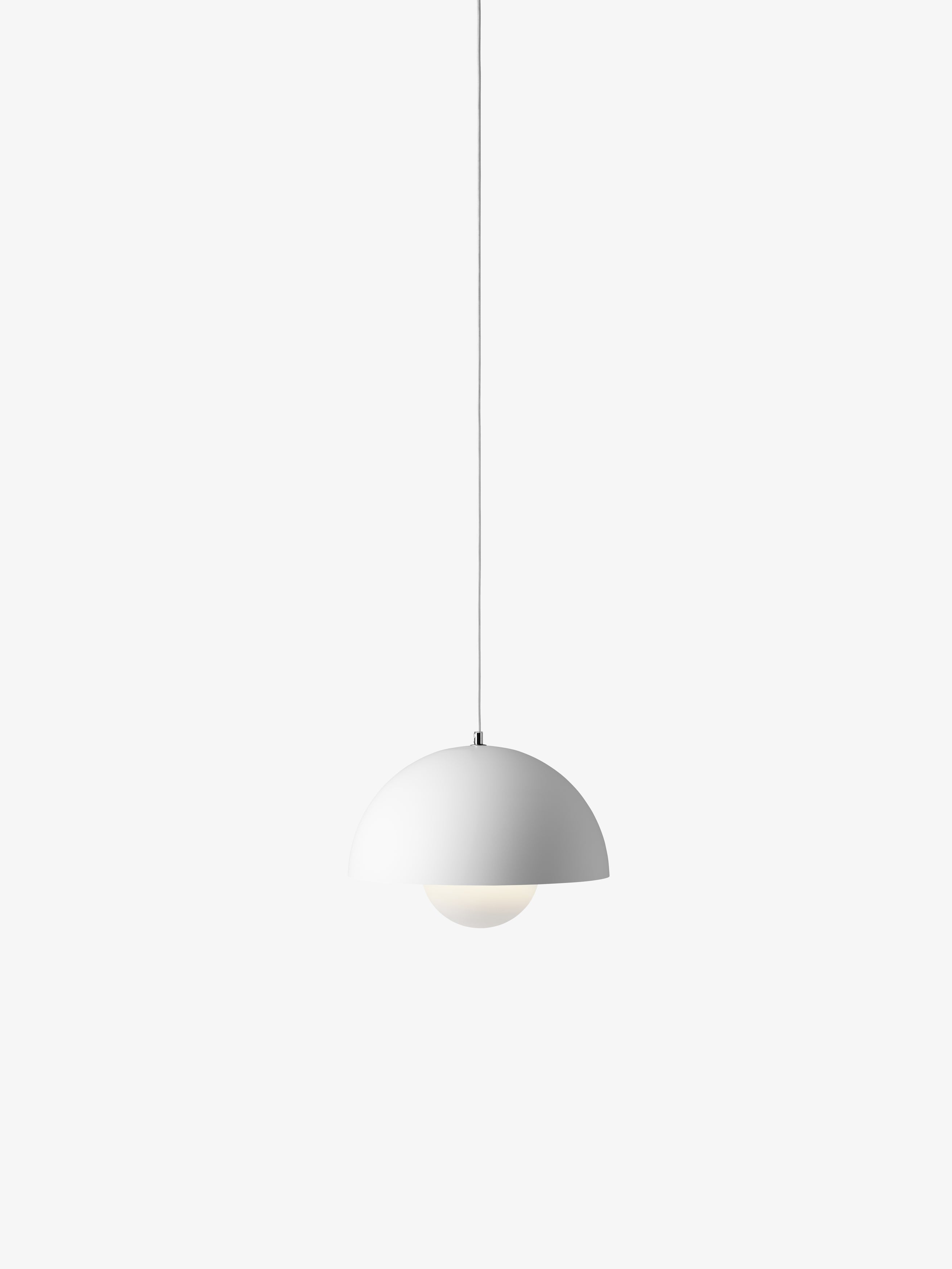 FLOWERPOT pendant lamp in matte white
