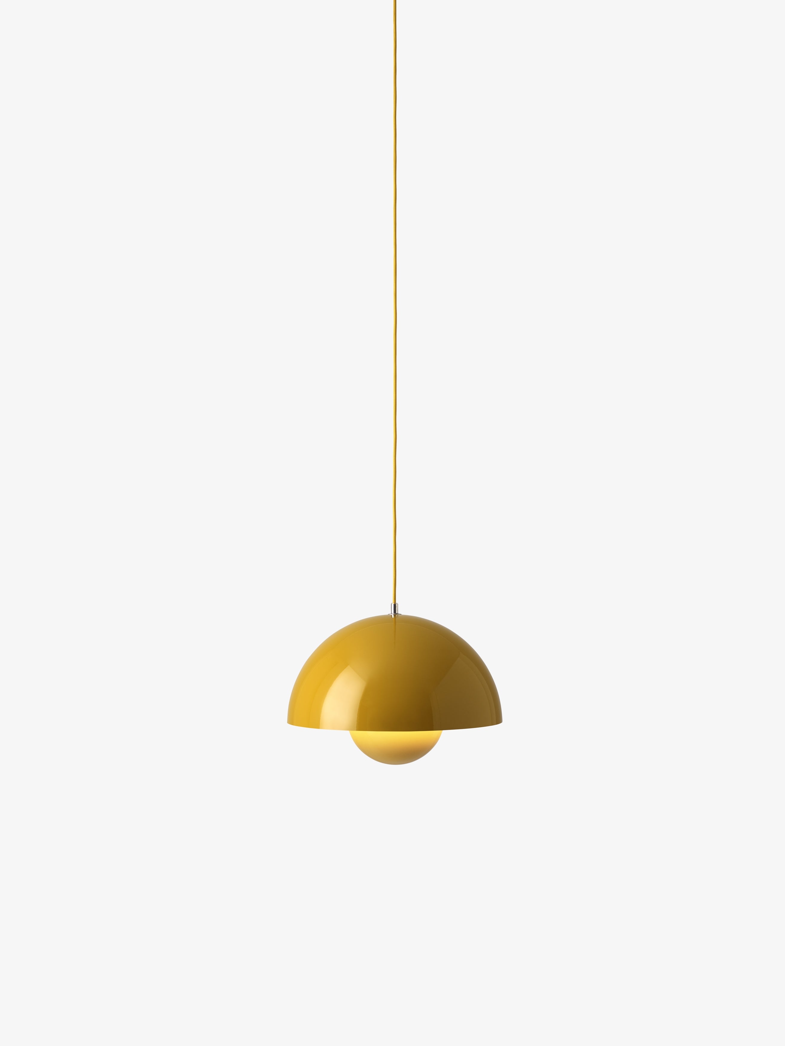 FLOWERPOT pendant lamp in mustard