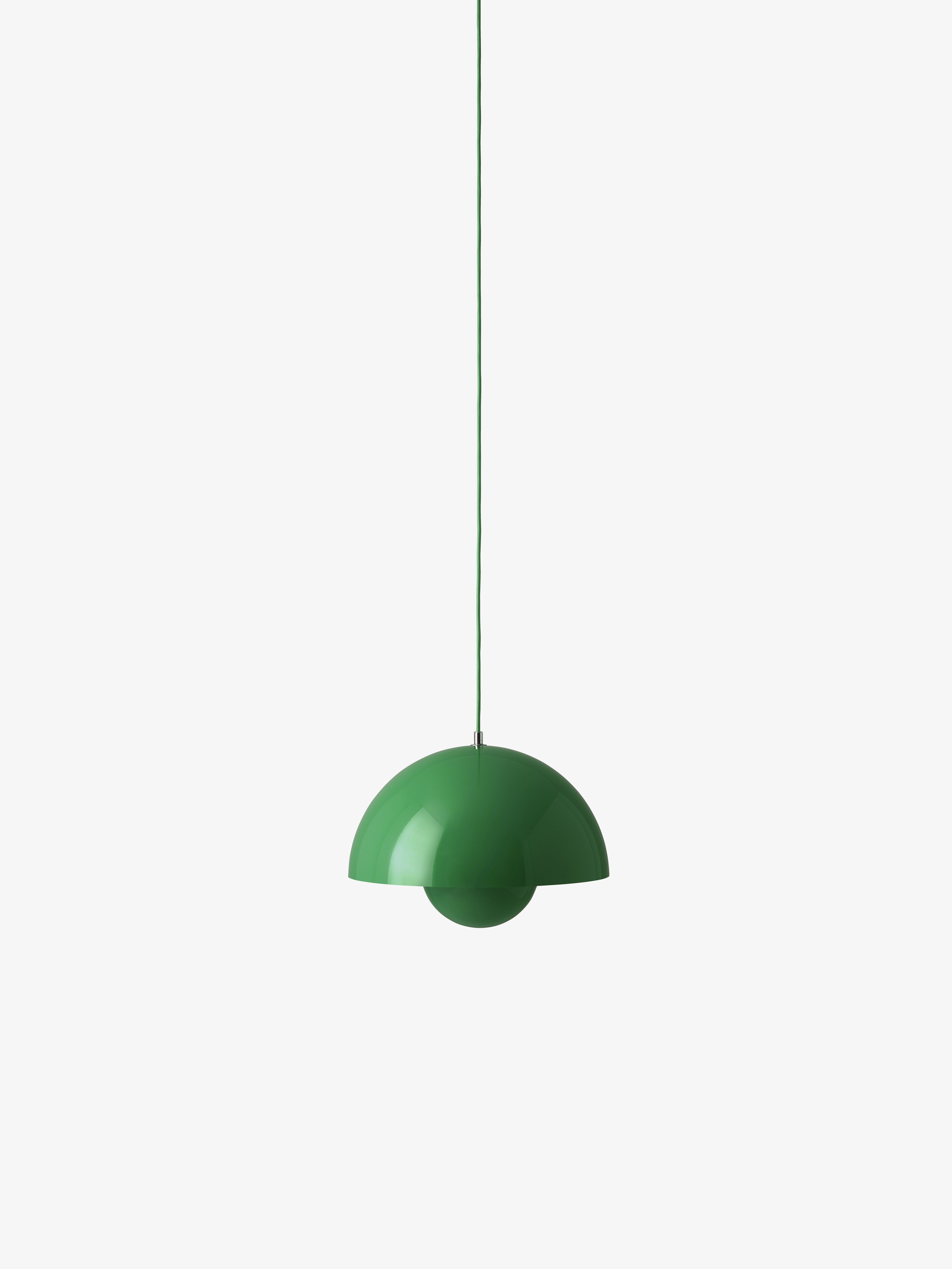 FLOWERPOT pendant lamp in vibrant green