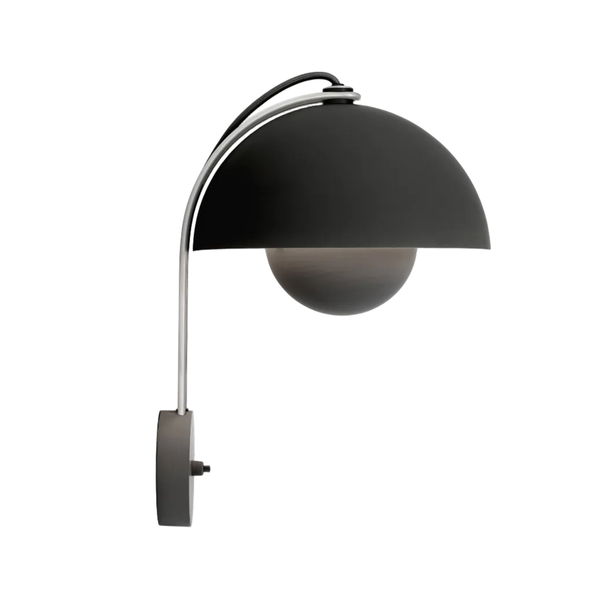 FLOWERPOT VP8 Wall Lamp in Matte Black