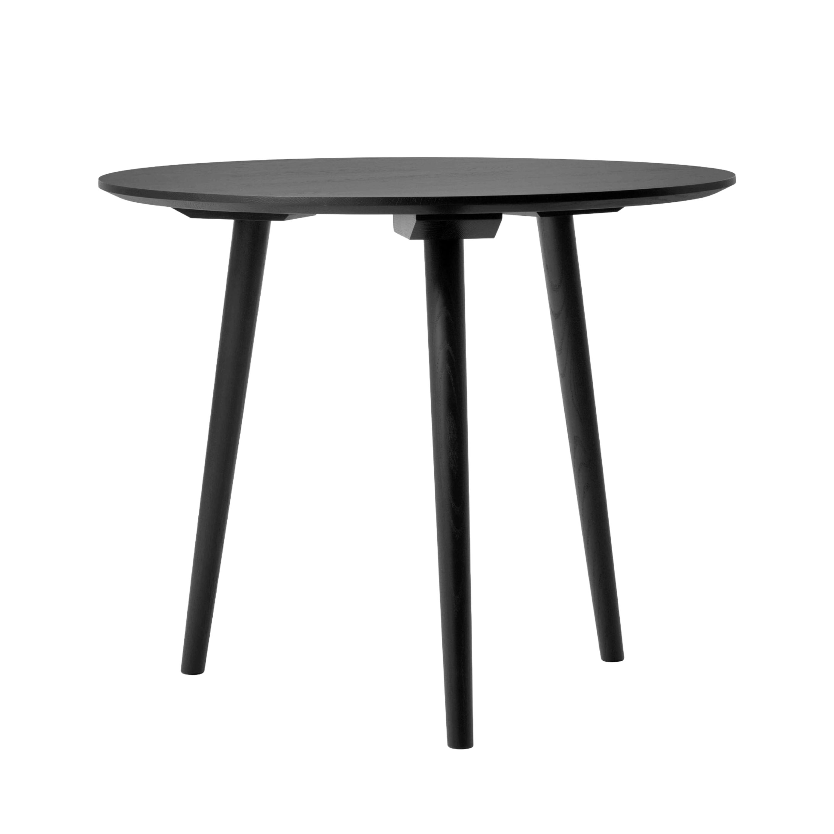 IN BETWEEN Round Table Black Lacquered Oak