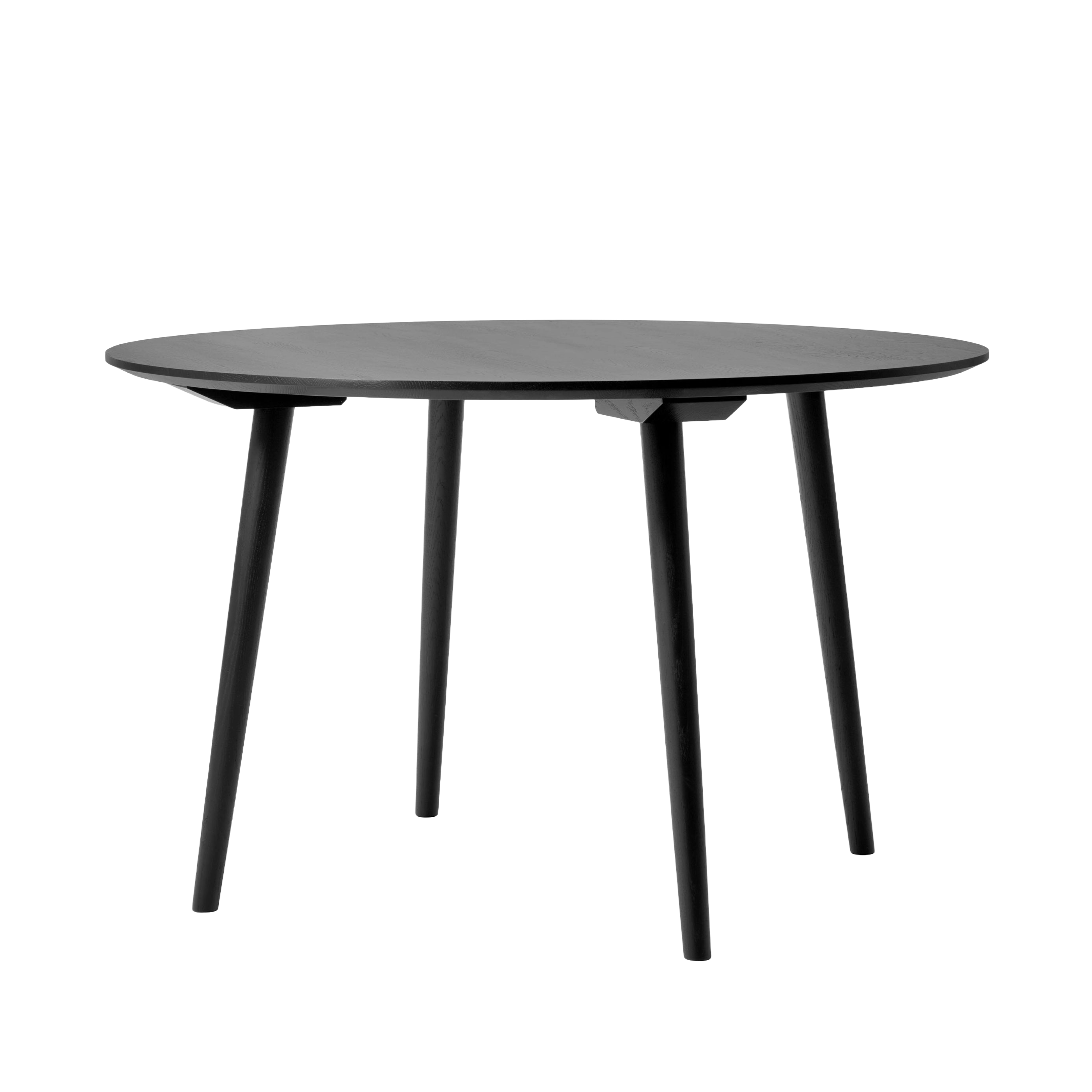 IN BETWEEN Round Table Black Lacquered Oak