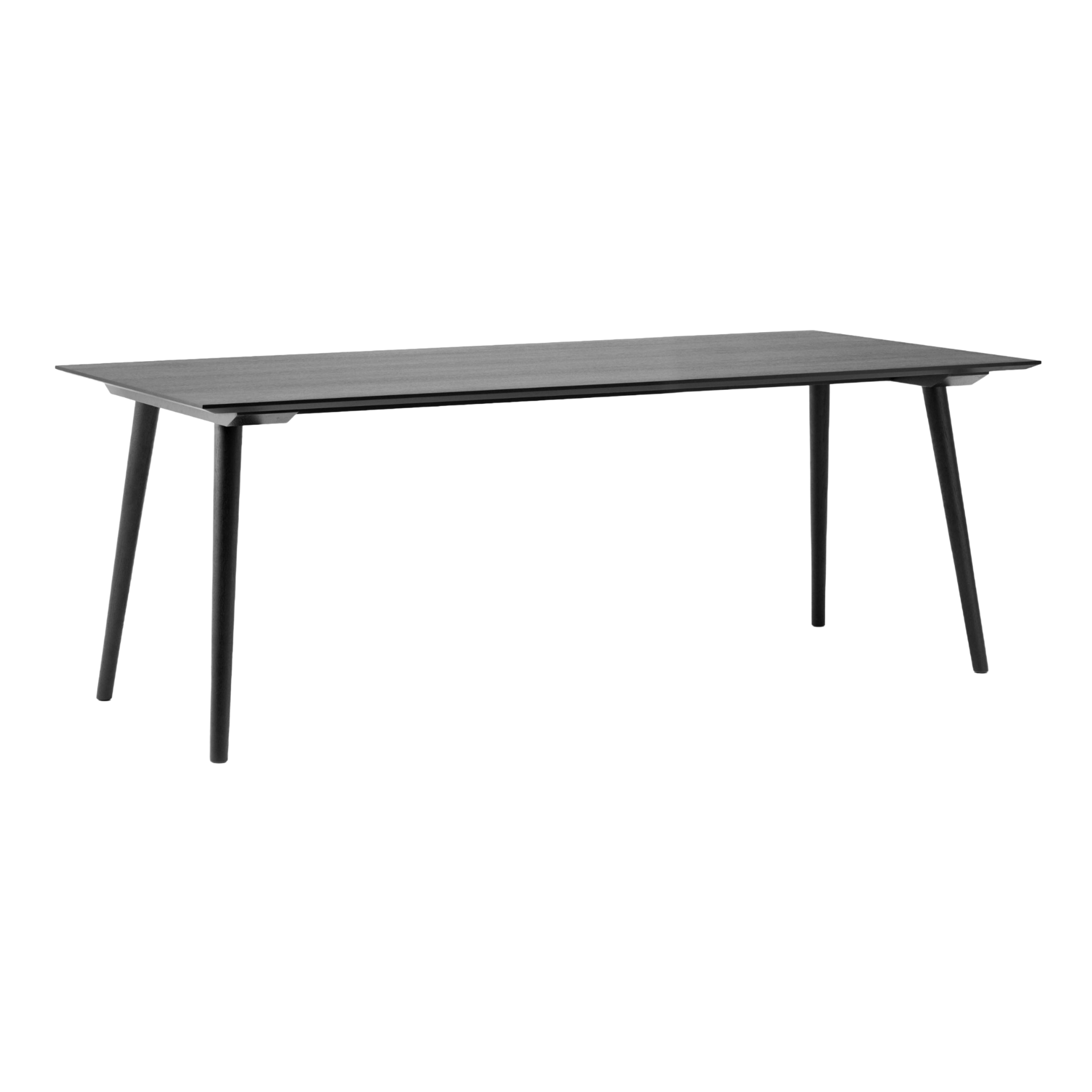 IN BETWEEN table black lacquered oak