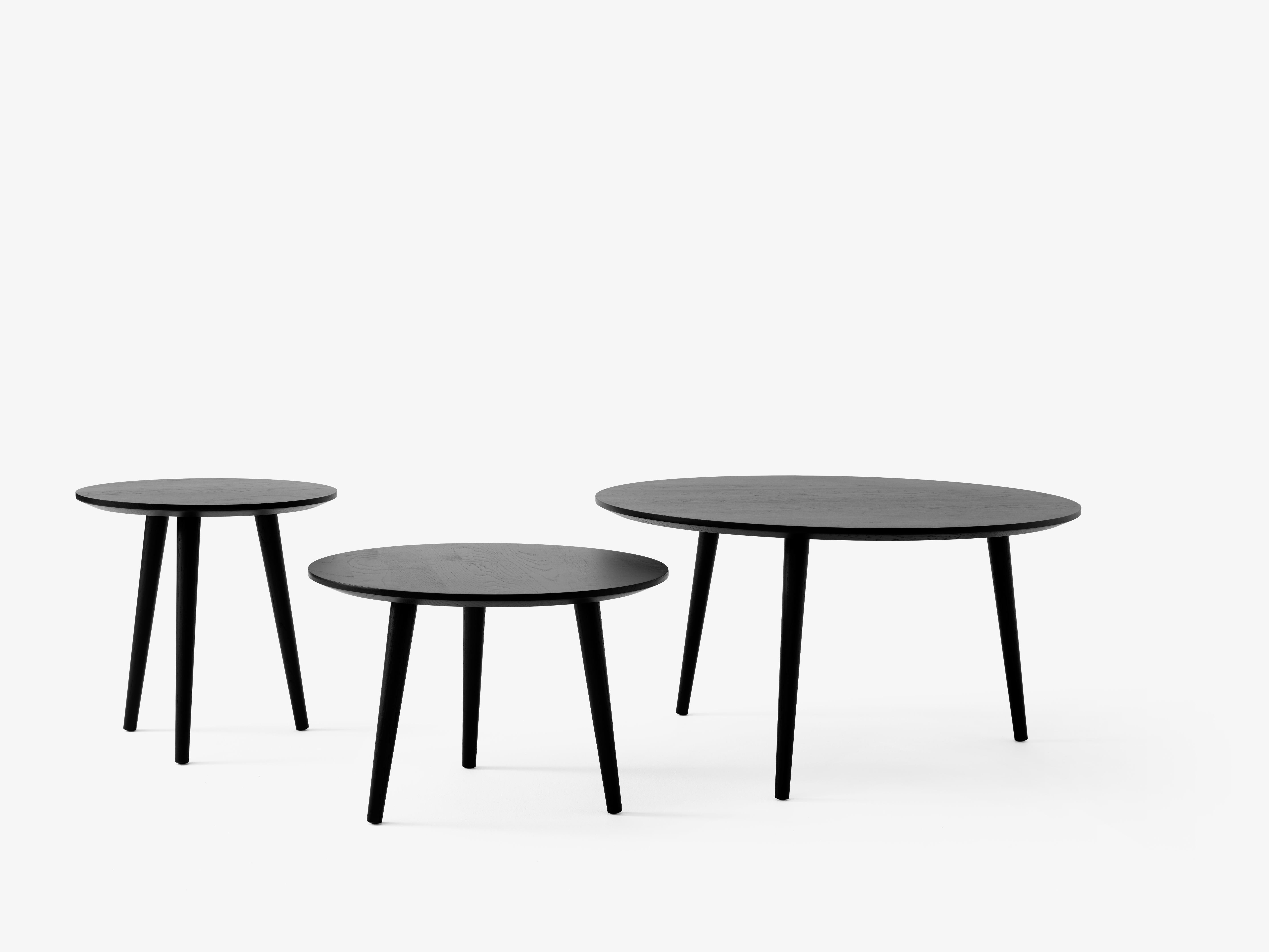 Side table IN BETWEEN black lacquered oak