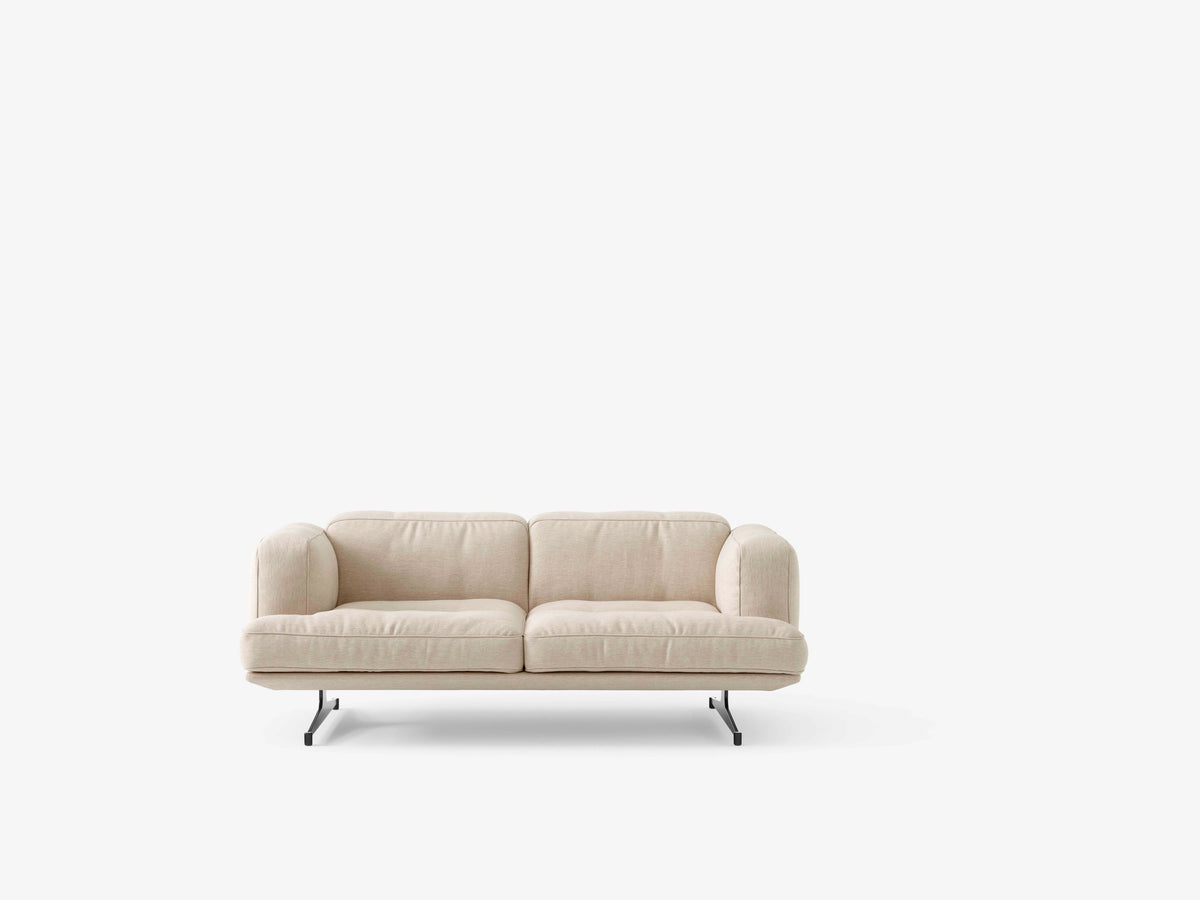 2-Seater Sofa INLAND AV22 upholstered with black base