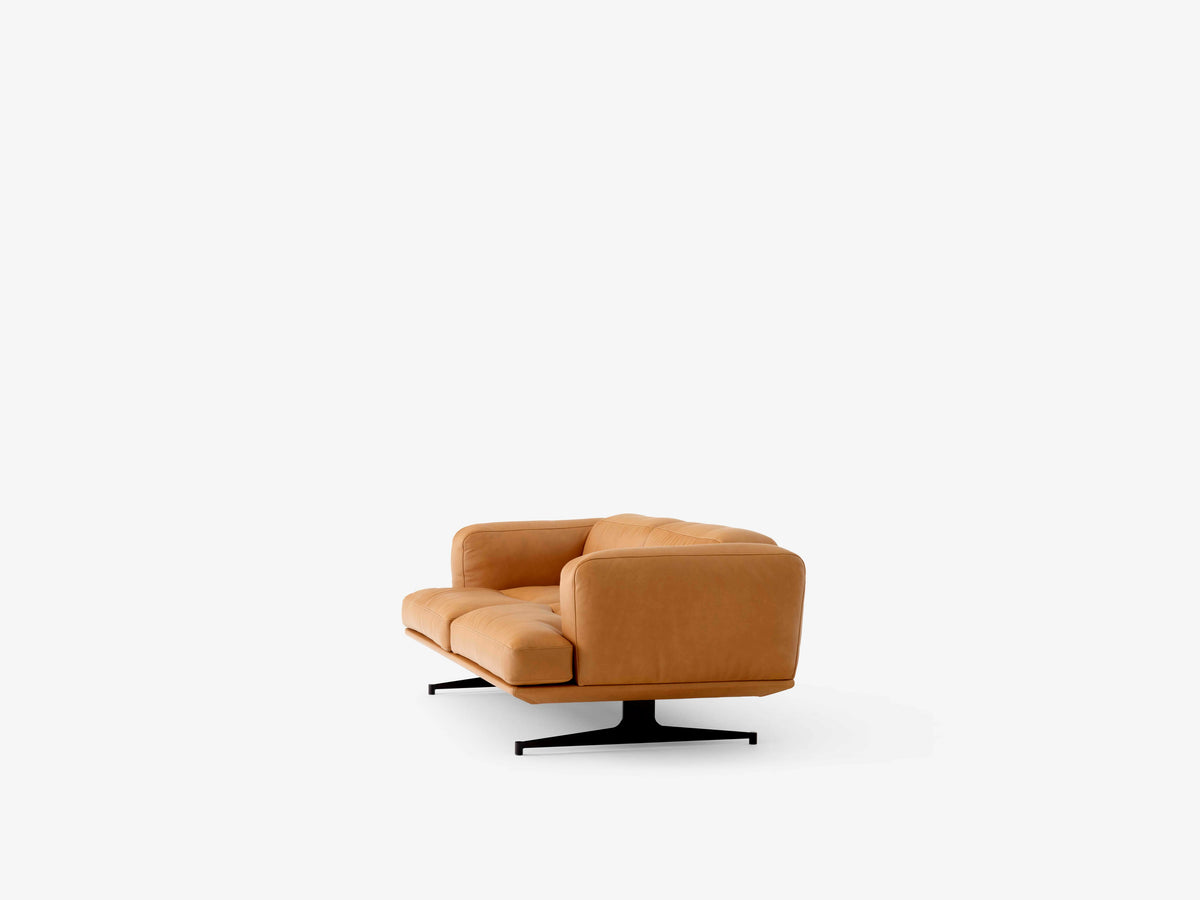 2-Seater Sofa INLAND AV22 upholstered with black base
