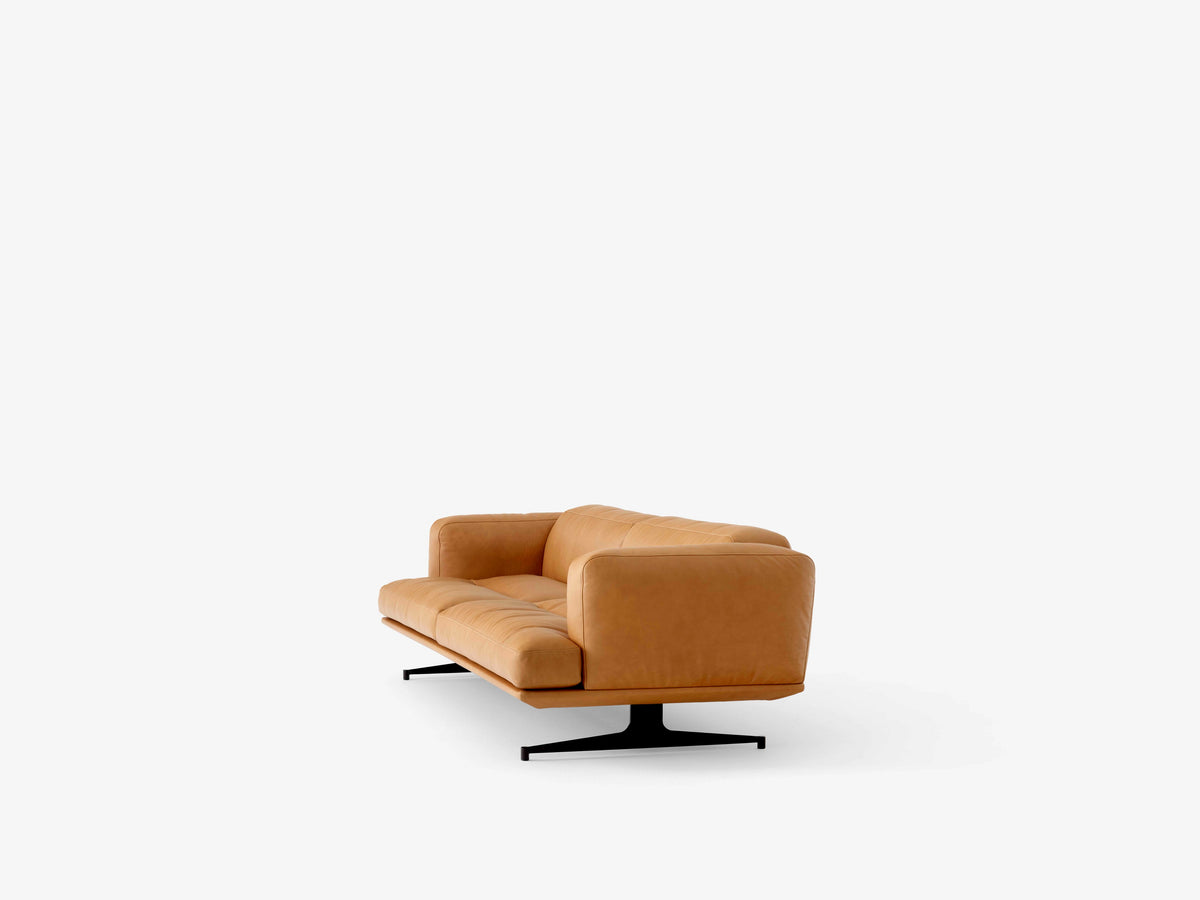 3-Seater Sofa INLAND AV23 upholstered with black base