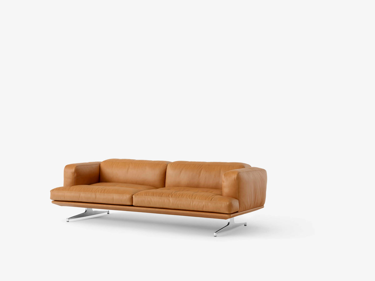 3-Seater Sofa INLAND AV23 upholstered with aluminum base