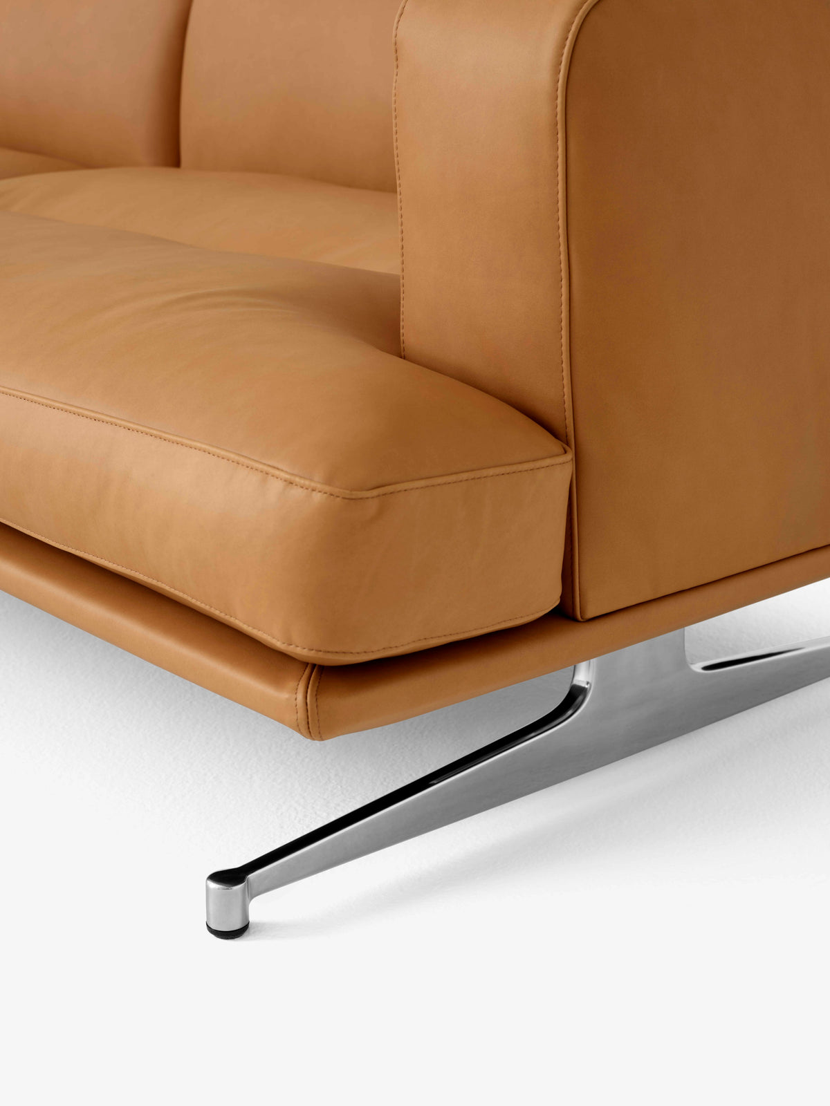 3-Seater Sofa INLAND AV23 upholstered with aluminum base