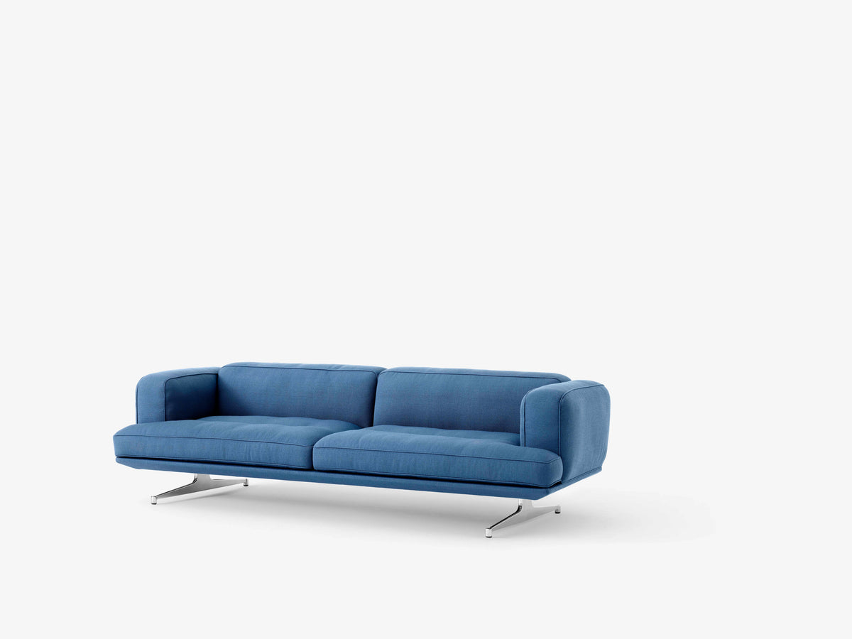 3-Seater Sofa INLAND AV23 upholstered with aluminum base